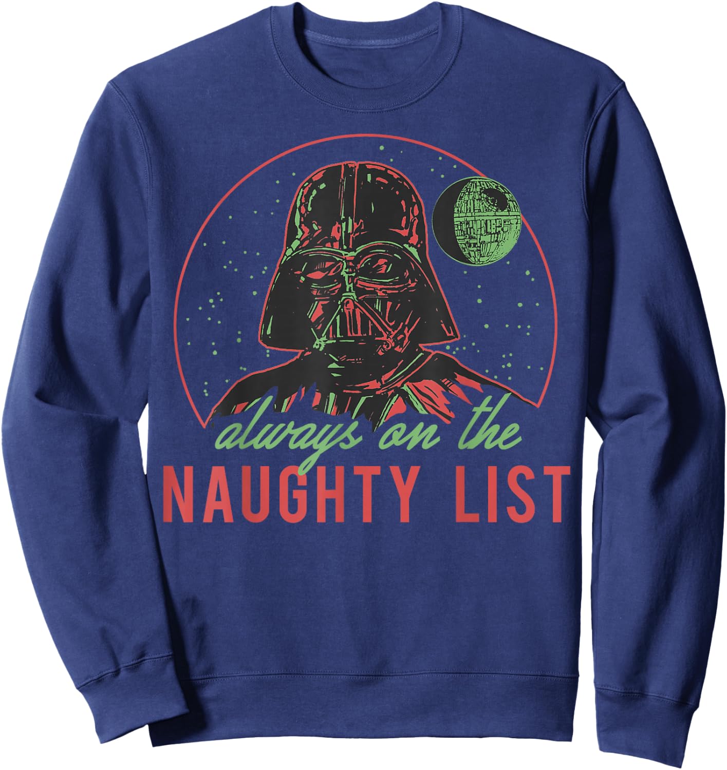 Star Wars Christmas Naughty List Vader Sweatshirt - Sweatshirt | Navy