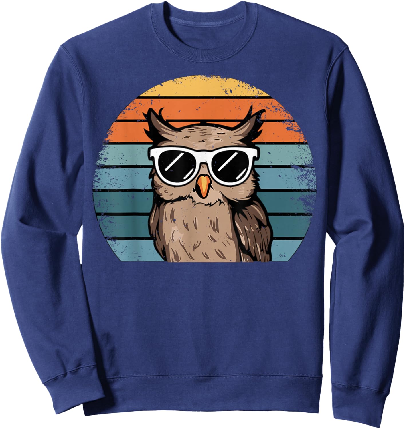 Vintage Eule Retro Sweatshirt - Sweatshirt | Navy
