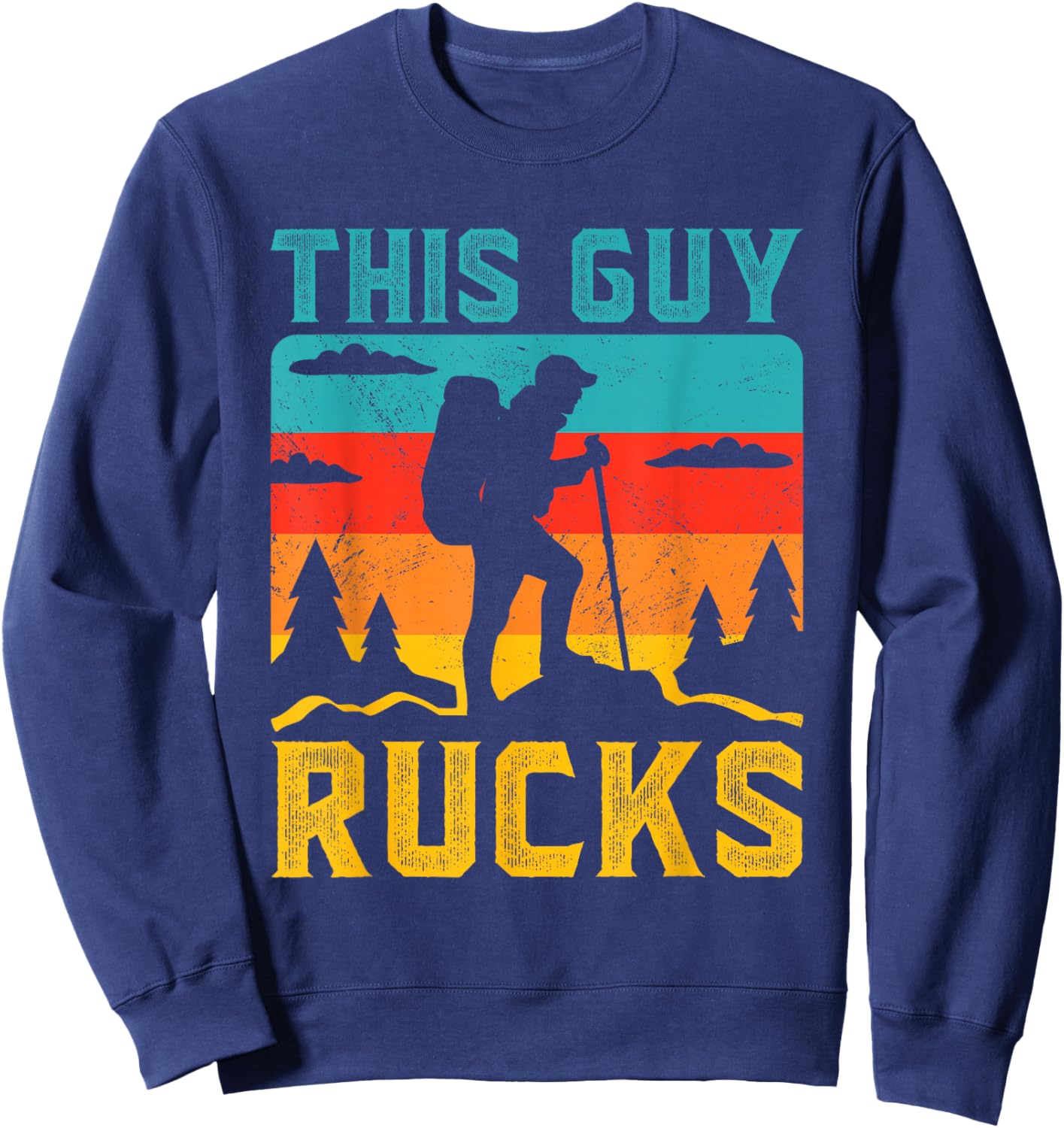 This Guy Rucks Rucksack Backpack Ruck Workout Rucking Sweatshirt - Sweatshirt | Navy