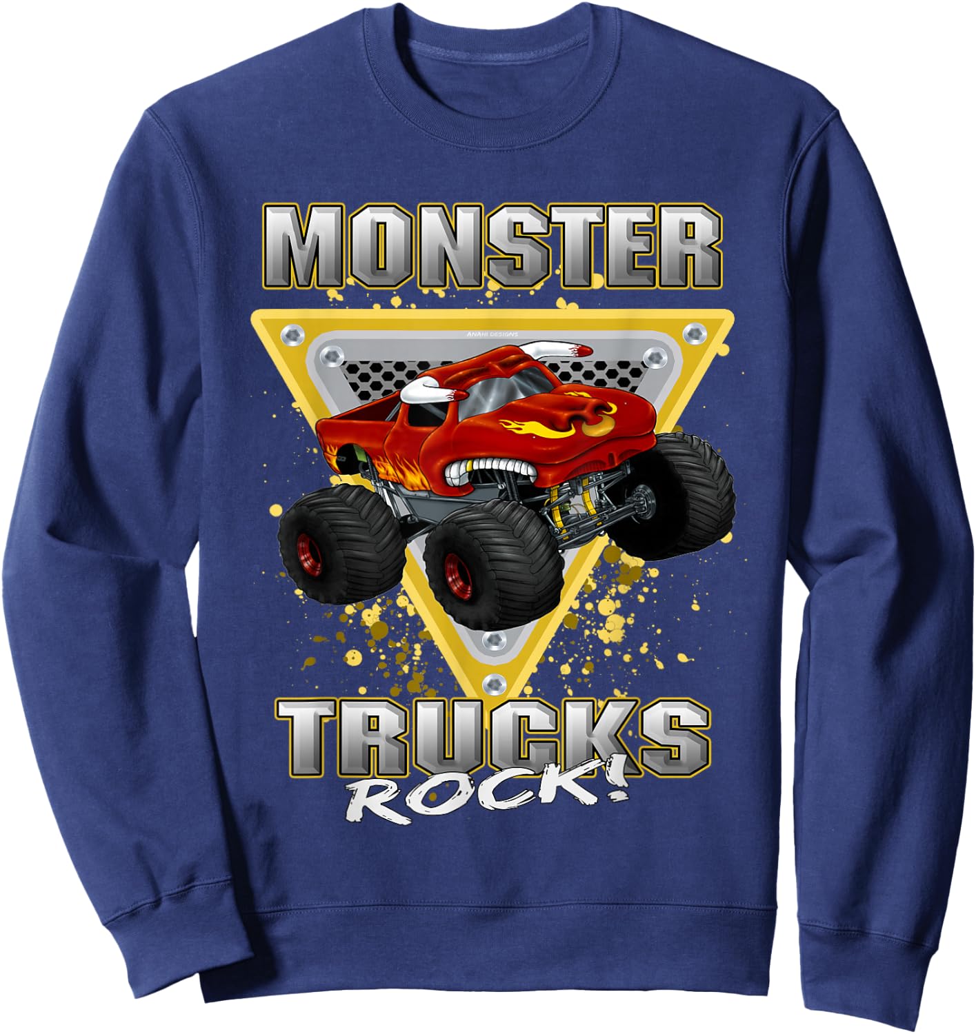 Monster Trucks Rock Sweatshirt - Sweatshirt | Navy