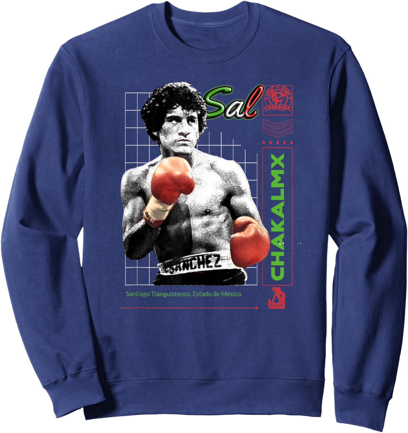 Mexican Boxing King, Sal Sanchez Sweatshirt - Sweatshirt | Navy