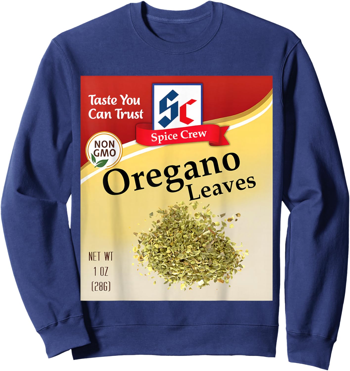 Oregano Leaves Condiment Spice Costumes Group Matching Sweatshirt - Sweatshirt | Navy