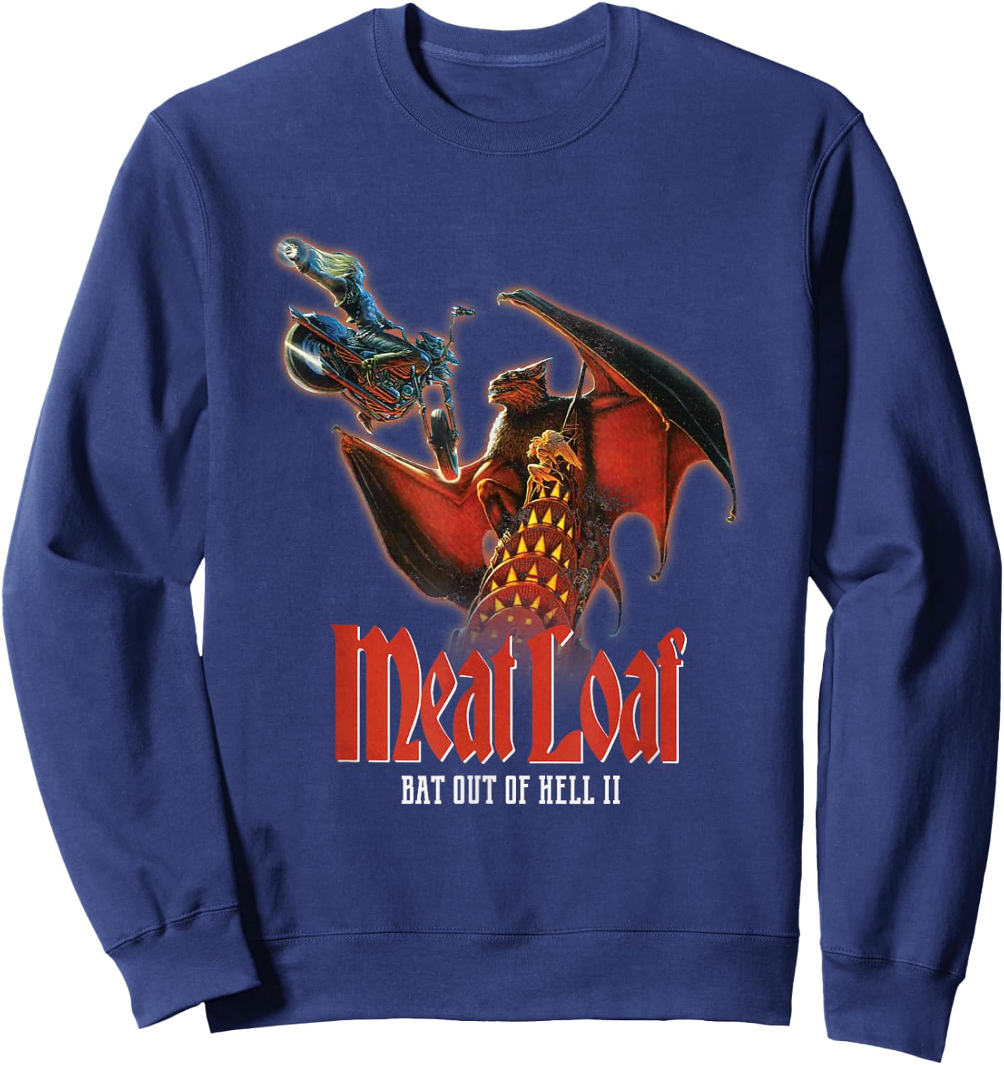 Meat Loaf Bat II Sweatshirt - Sweatshirt | Navy