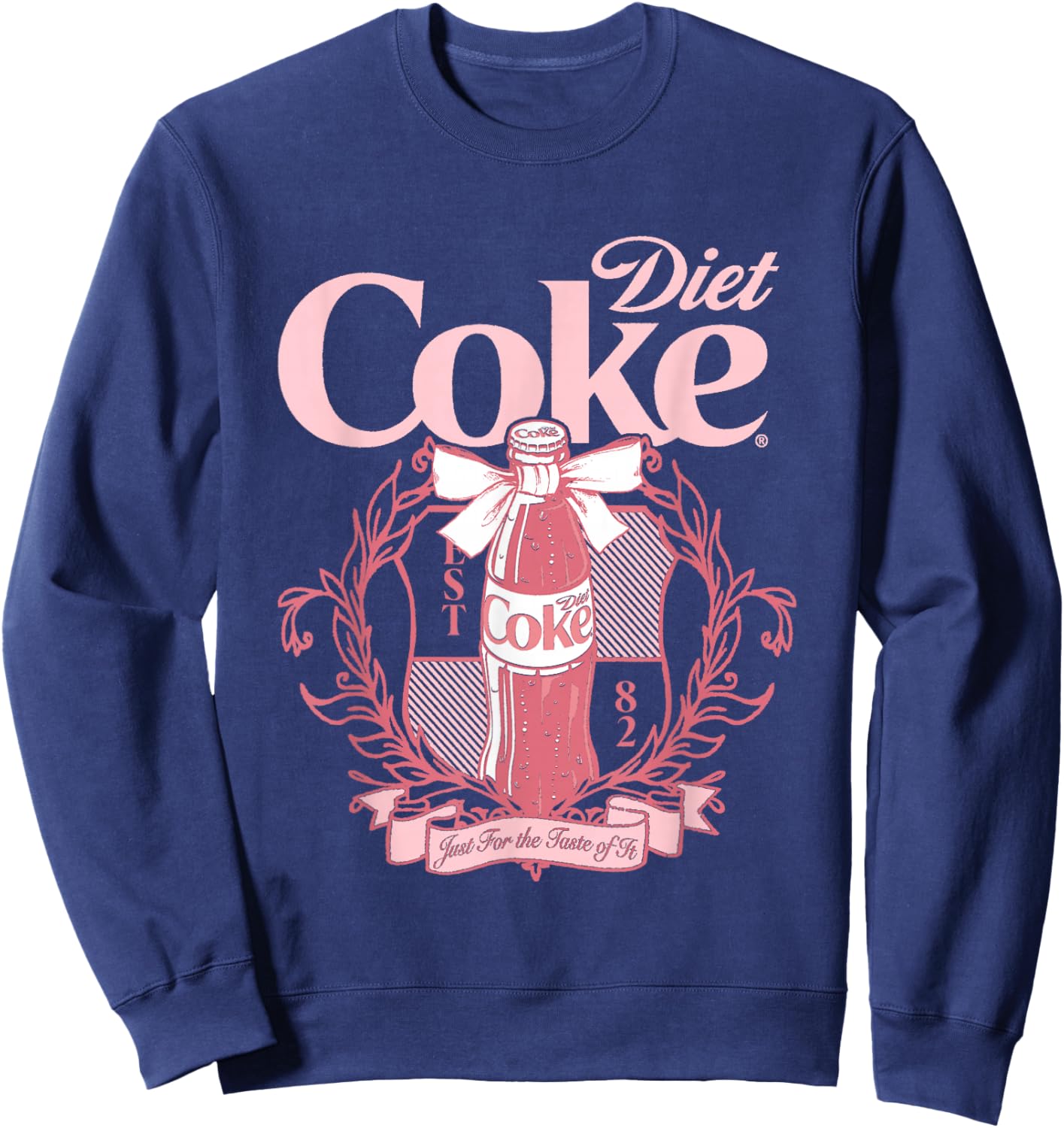 Coca-Cola Diet Coke Just For The Taste Of It Aesthetic Retro Sweatshirt - Sweatshirt | Navy