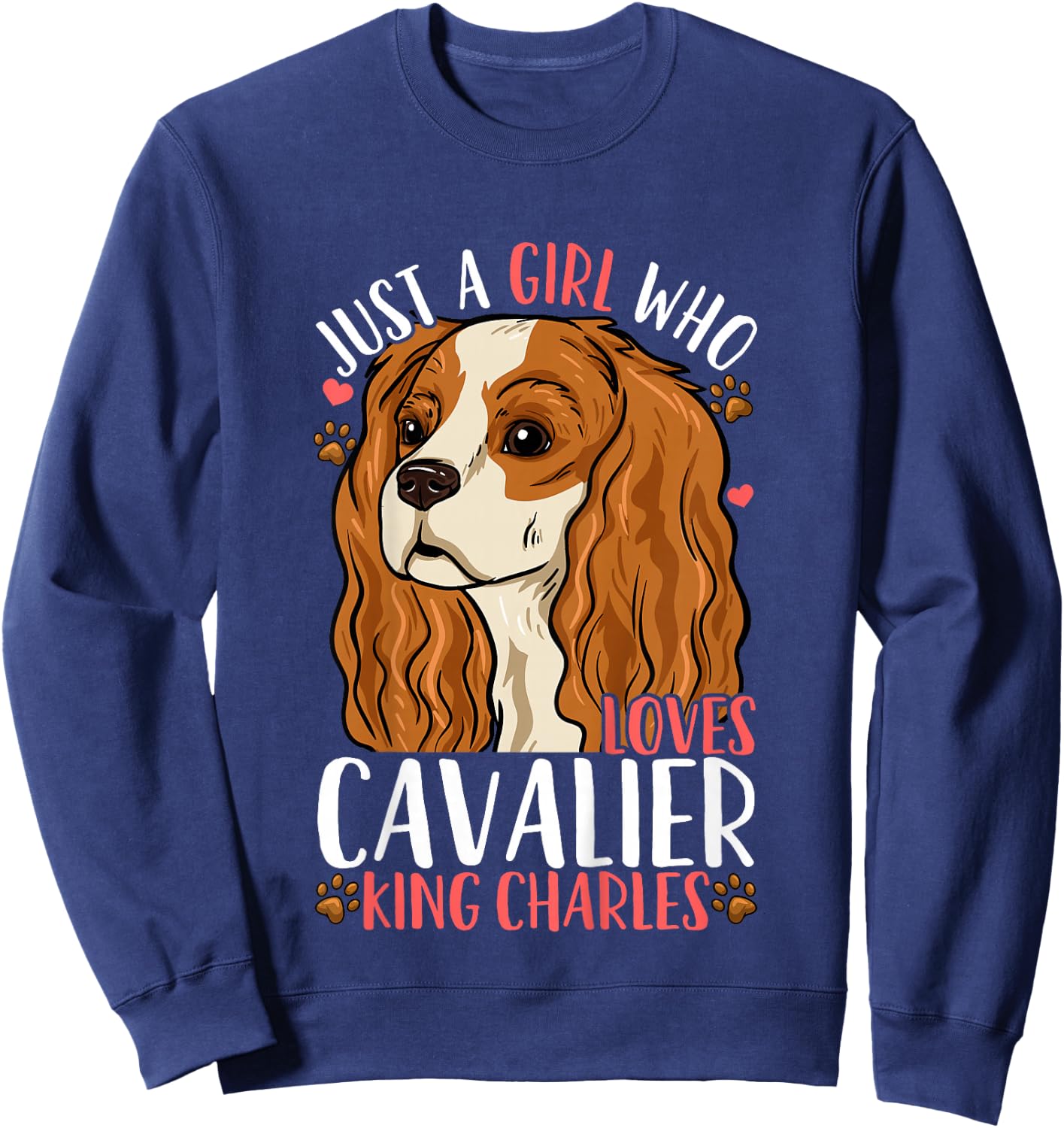 Kids Cavalier King Charles Gift Sweatshirt - Sweatshirt | Navy