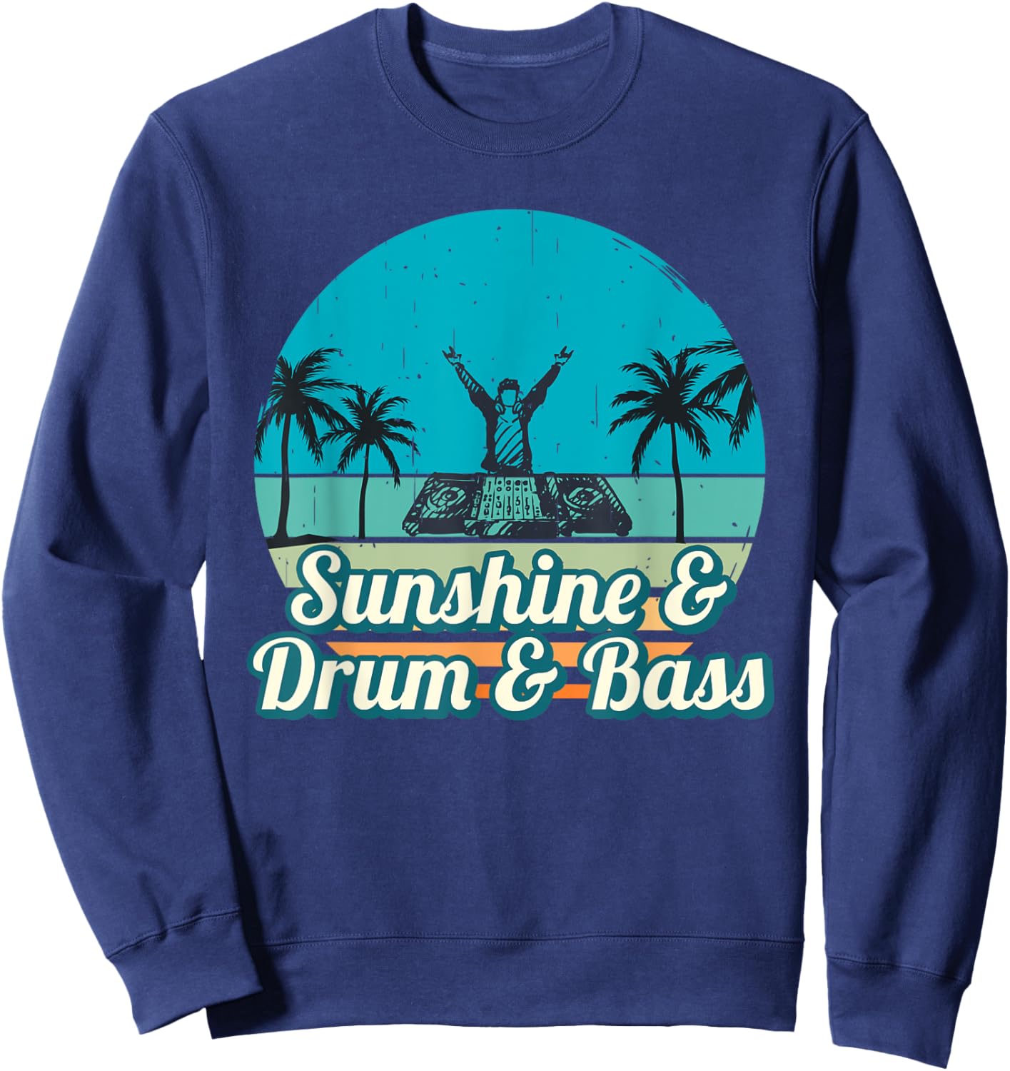 Summer Festival DnB Shirt | Sunshine & Drum & Bass Shirt Women Sweatshirt - Sweatshirt | Navy