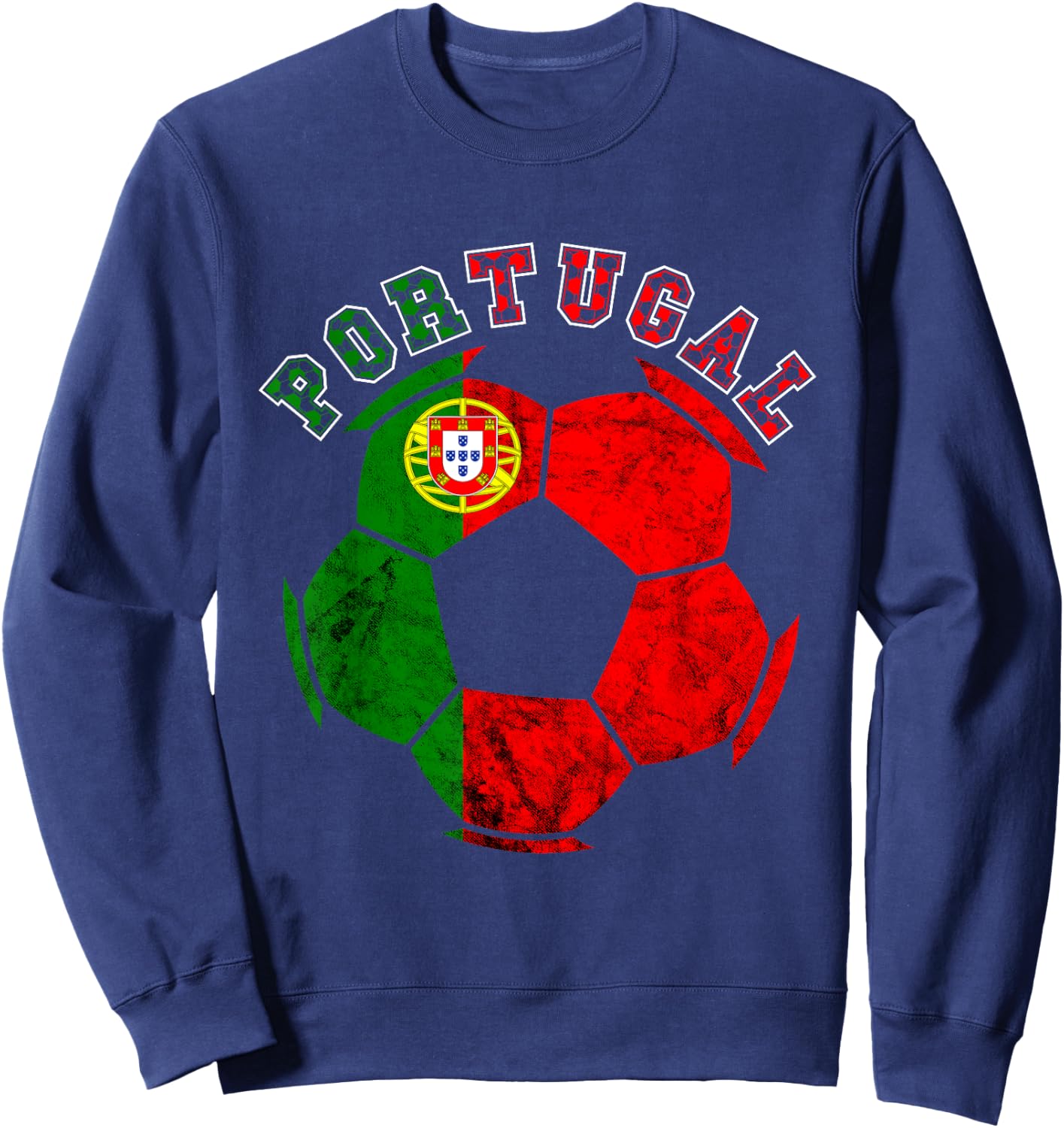 Futebol Portuguese Soccer Player Portugal Portuugese Flag Sweatshirt - Sweatshirt | Navy