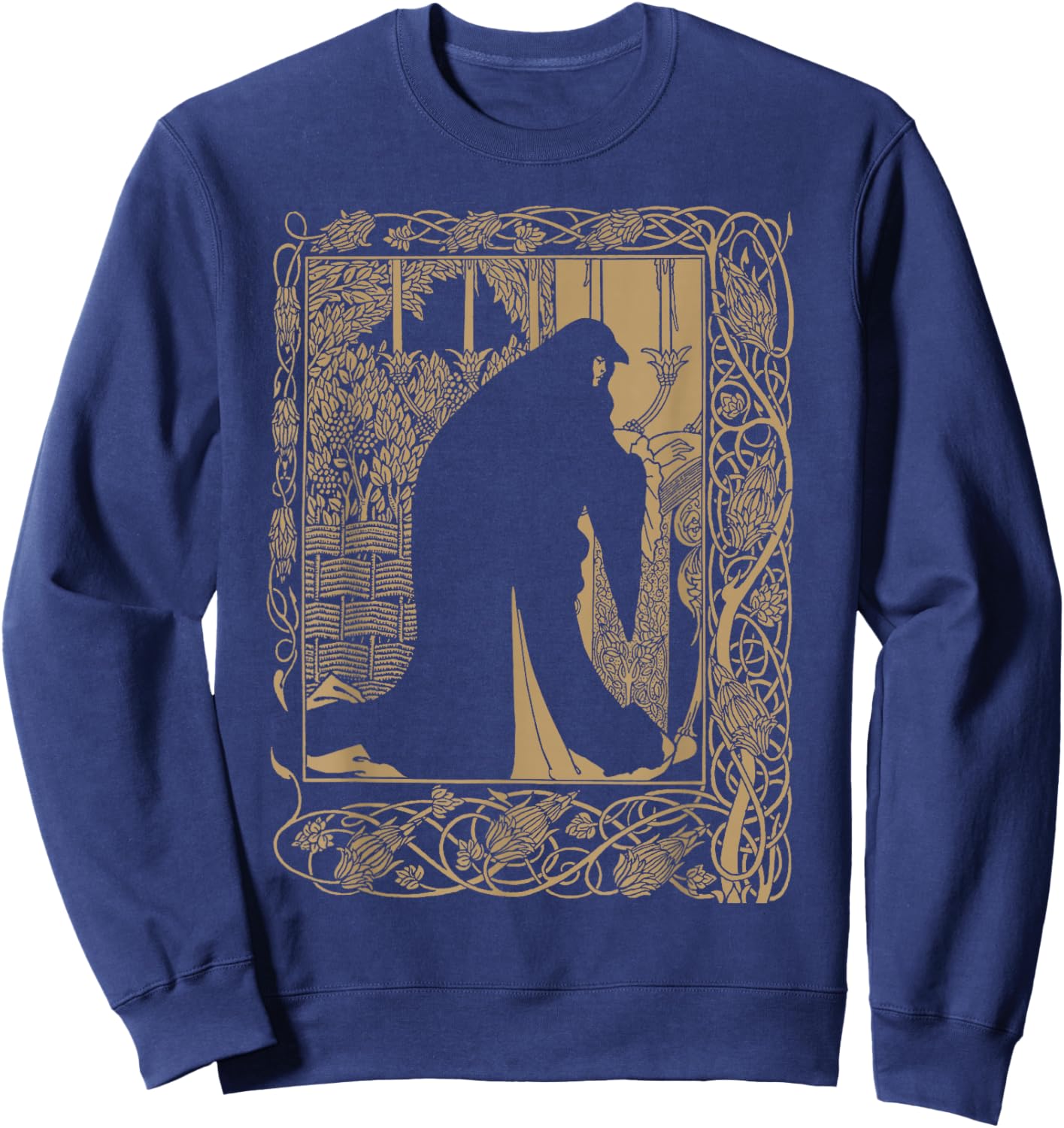 Art Nouveau, Aubrey Beardsley, Le Morte D'Arthur, Guinevere Sweatshirt - Sweatshirt | Navy