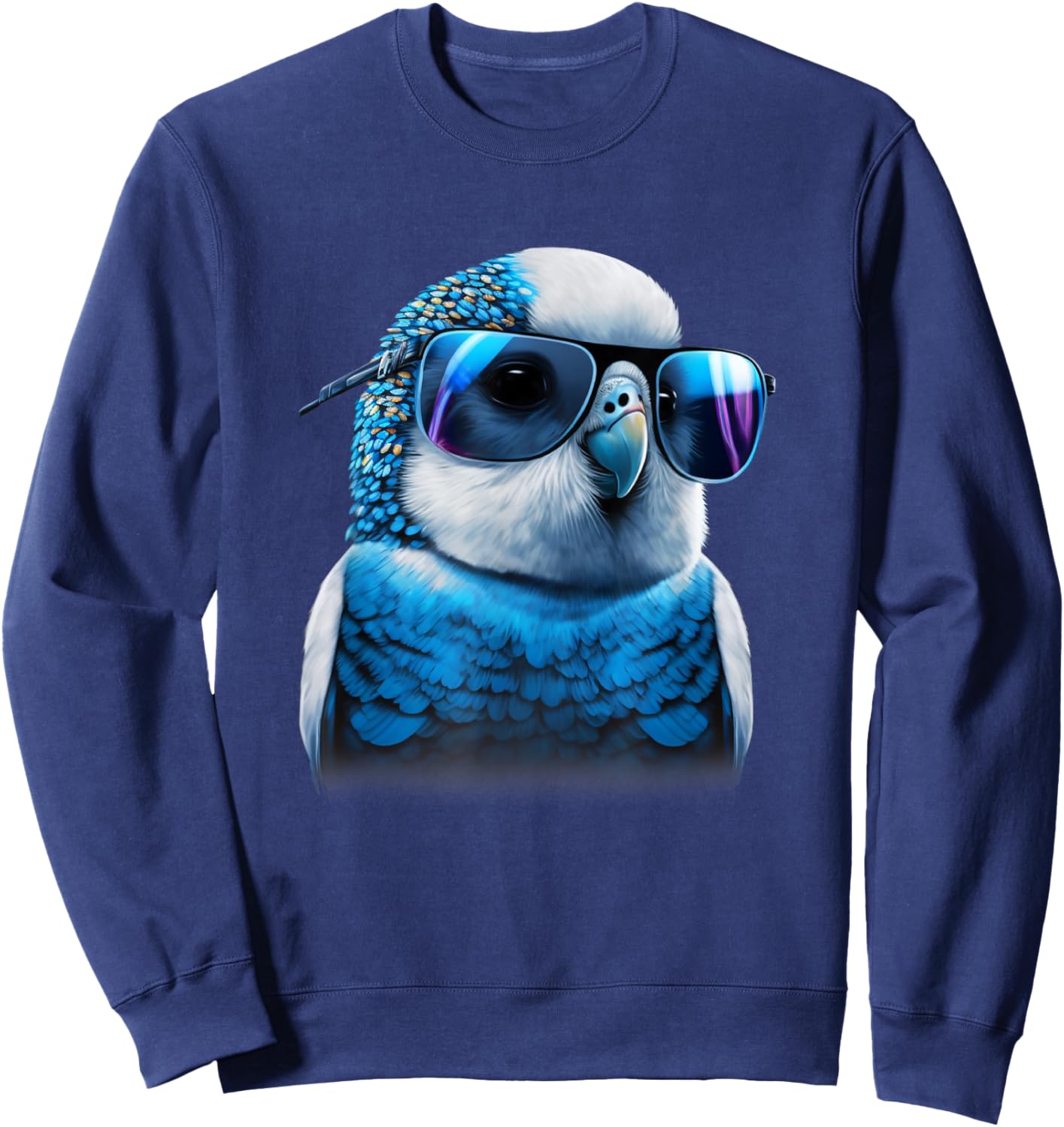 Budgie Bird Parakeet For Budgerigar Owner Sweatshirt - Sweatshirt | Navy