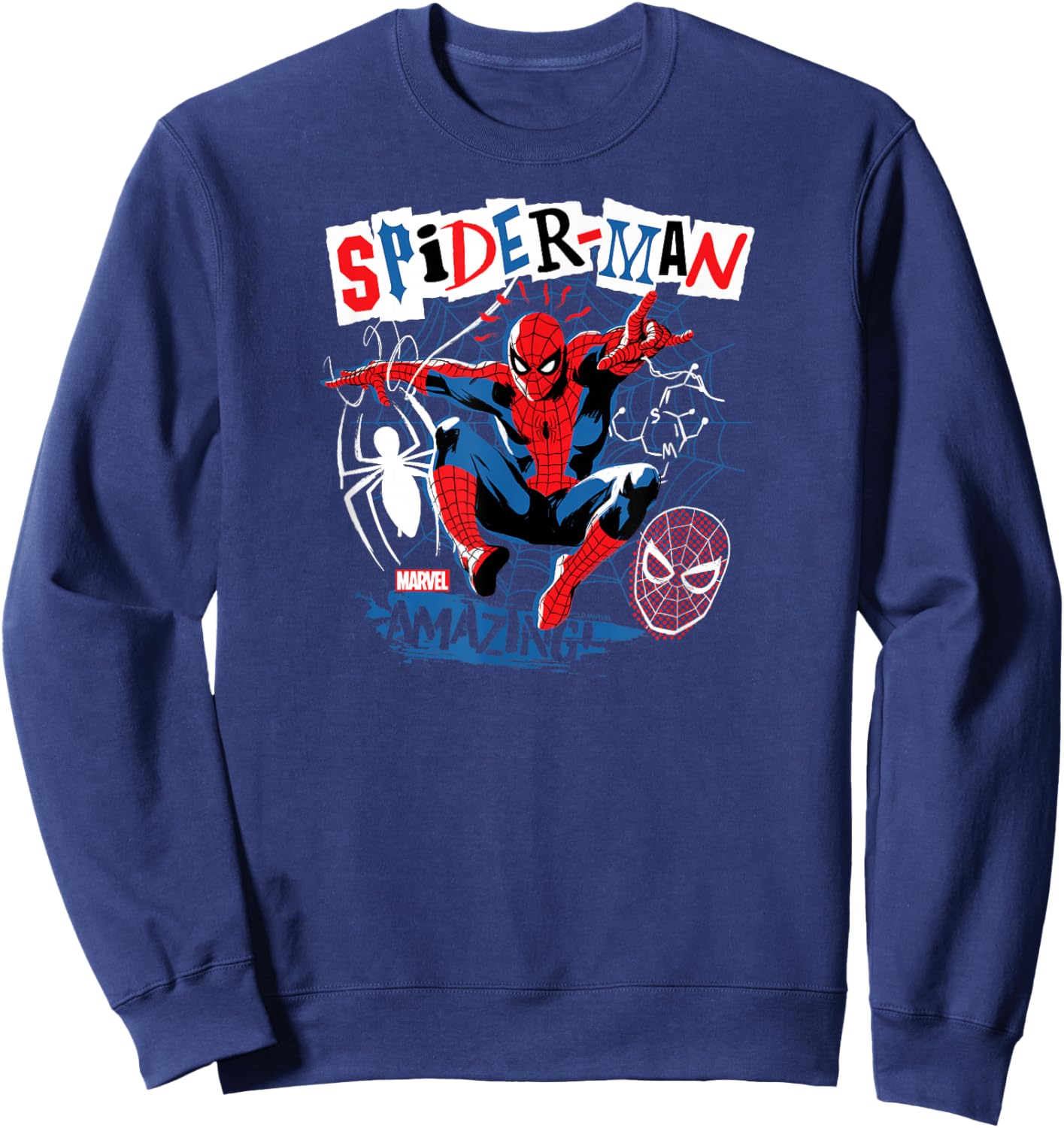 Spider-Man - Punk Poster Sweatshirt - Sweatshirt | Navy