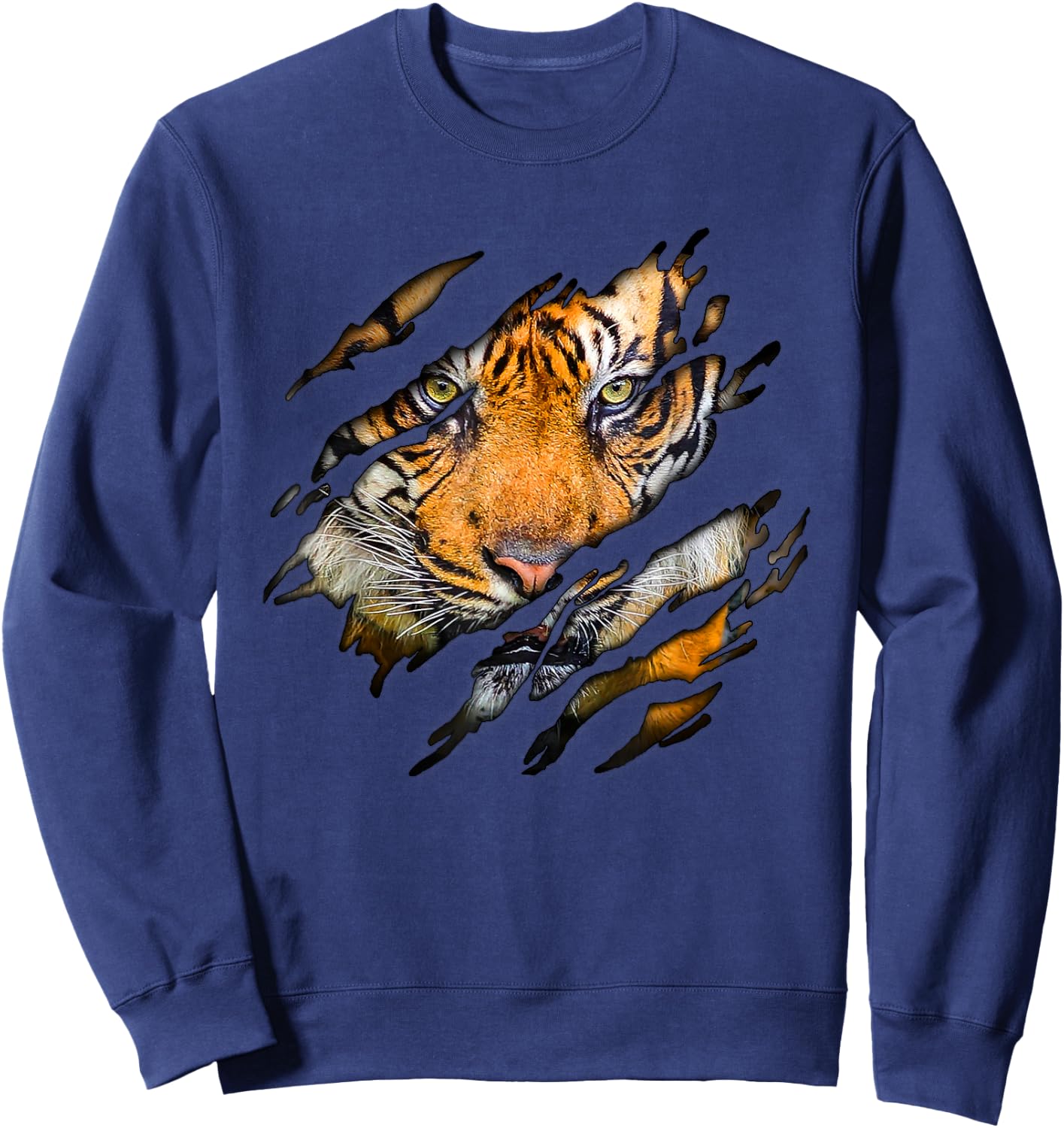Tiger in Me Design, Tigerdesign Sweatshirt - Sweatshirt | Navy