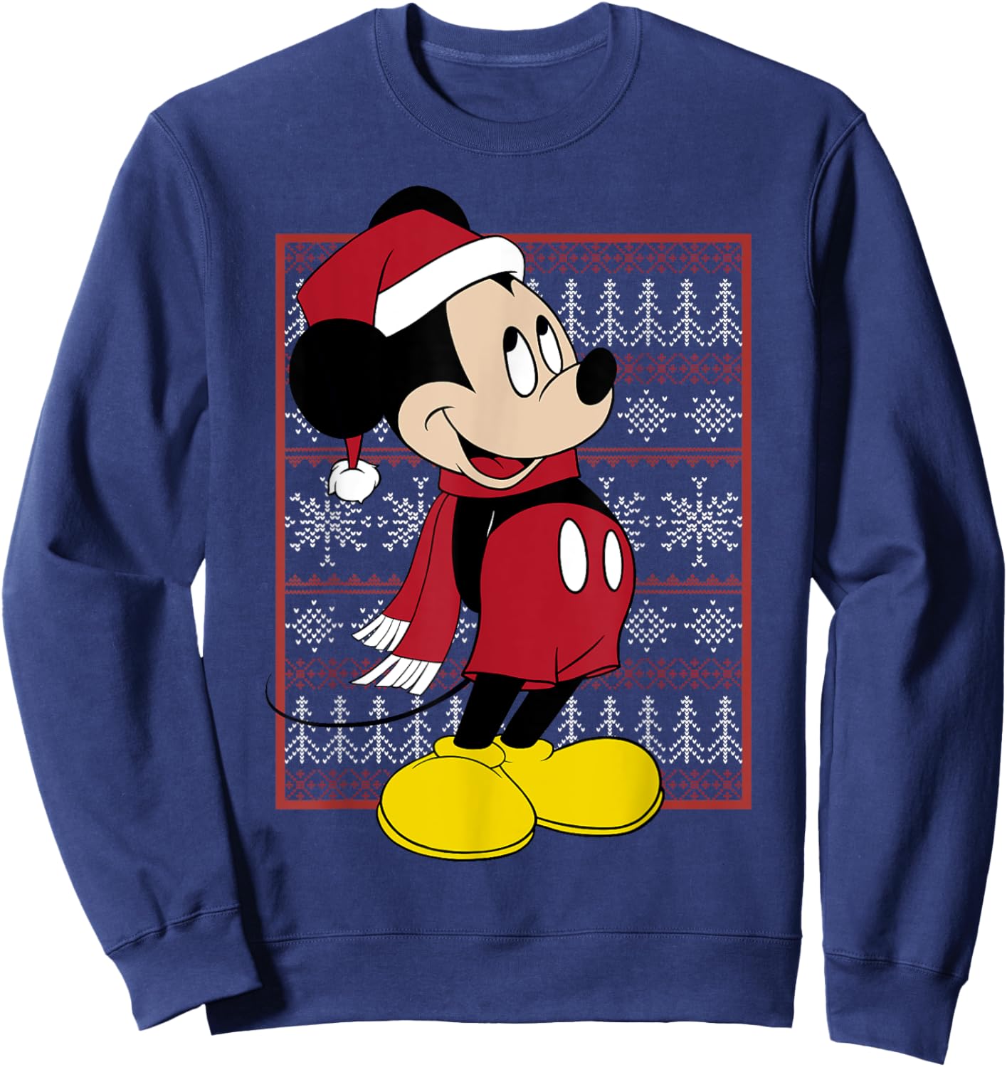 Disney Mickey Mouse Christmas Graphic Sweatshirt - Sweatshirt | Navy
