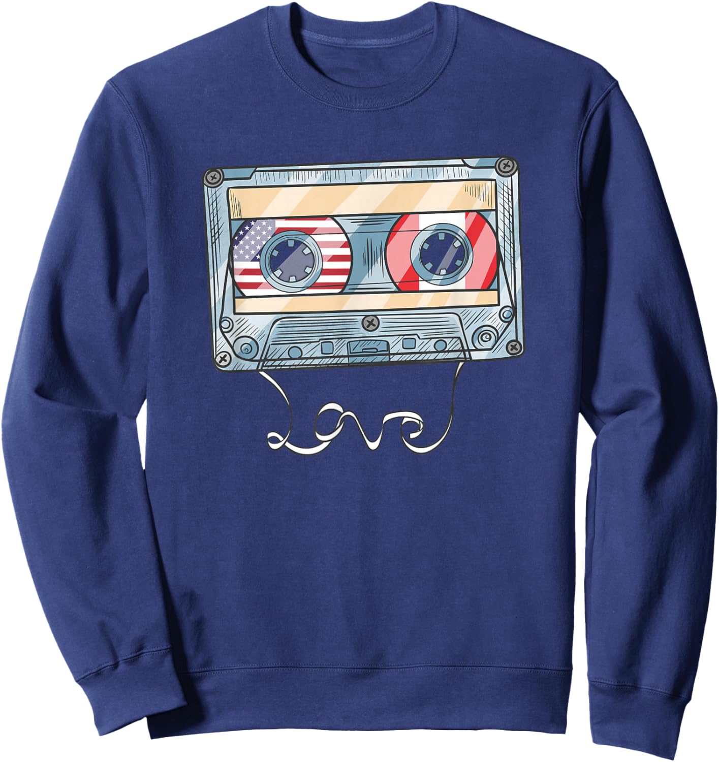 America American Peru Perú Peruvian Peruano DNA Flag Proud Sweatshirt - Sweatshirt | Navy