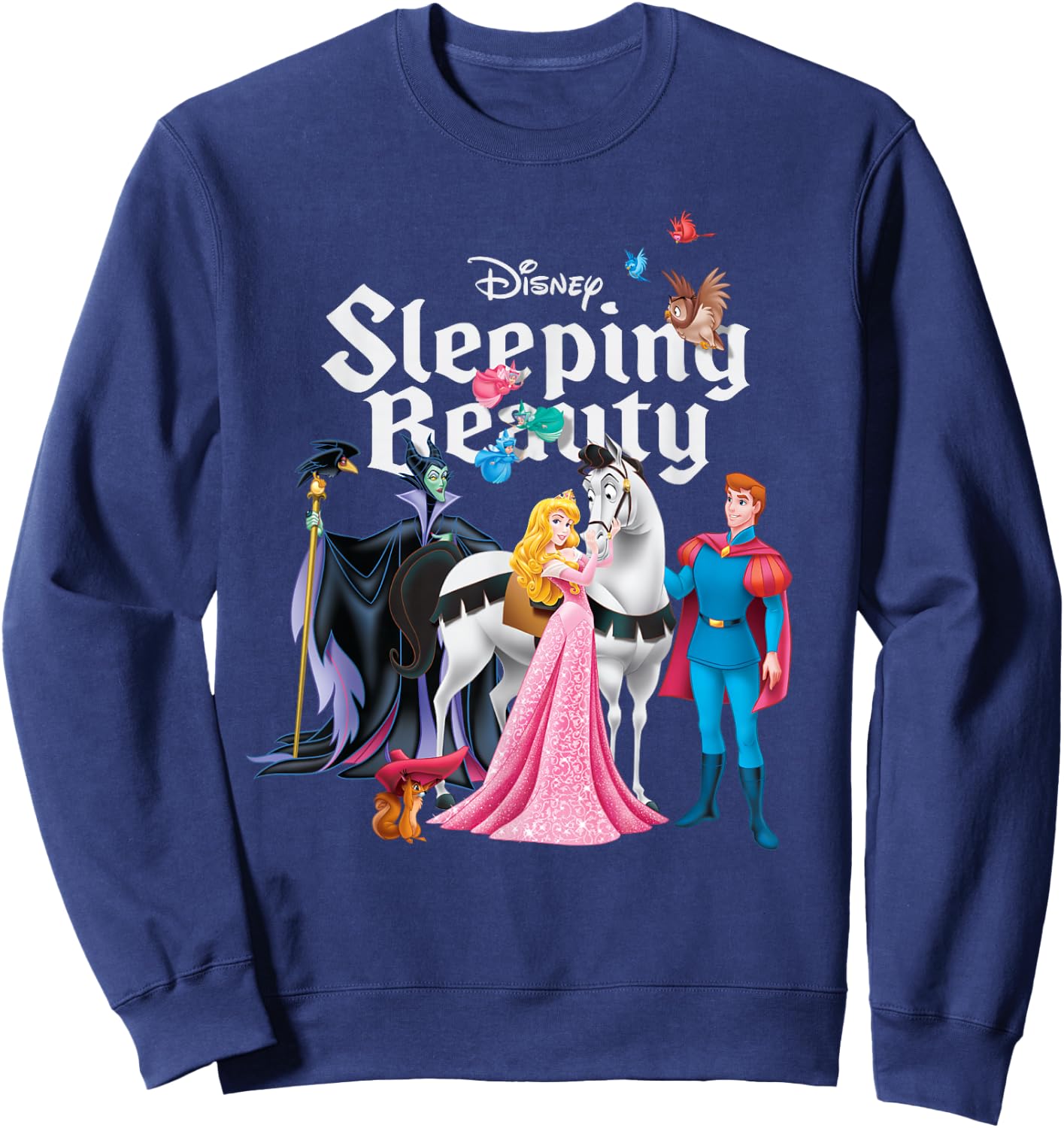 Disney Sleeping Beauty Characters Sweatshirt - Sweatshirt | Navy