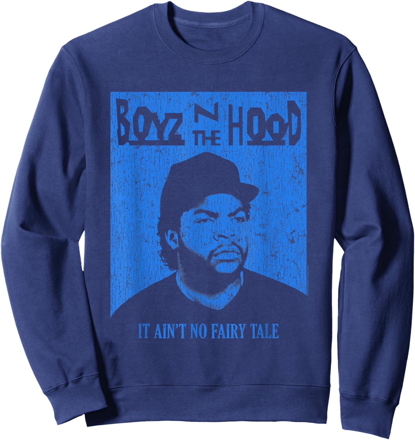 Boyz n The Hood Doughboy Blue Rectangle Sweatshirt - Sweatshirt | Navy