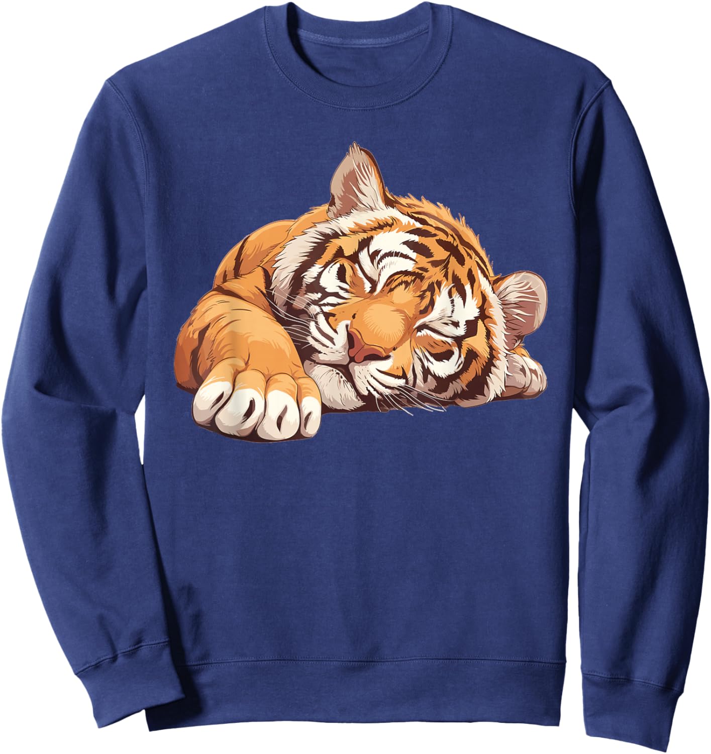 Sleeping Tiger I Kids Tiger Sweatshirt - Sweatshirt | Navy