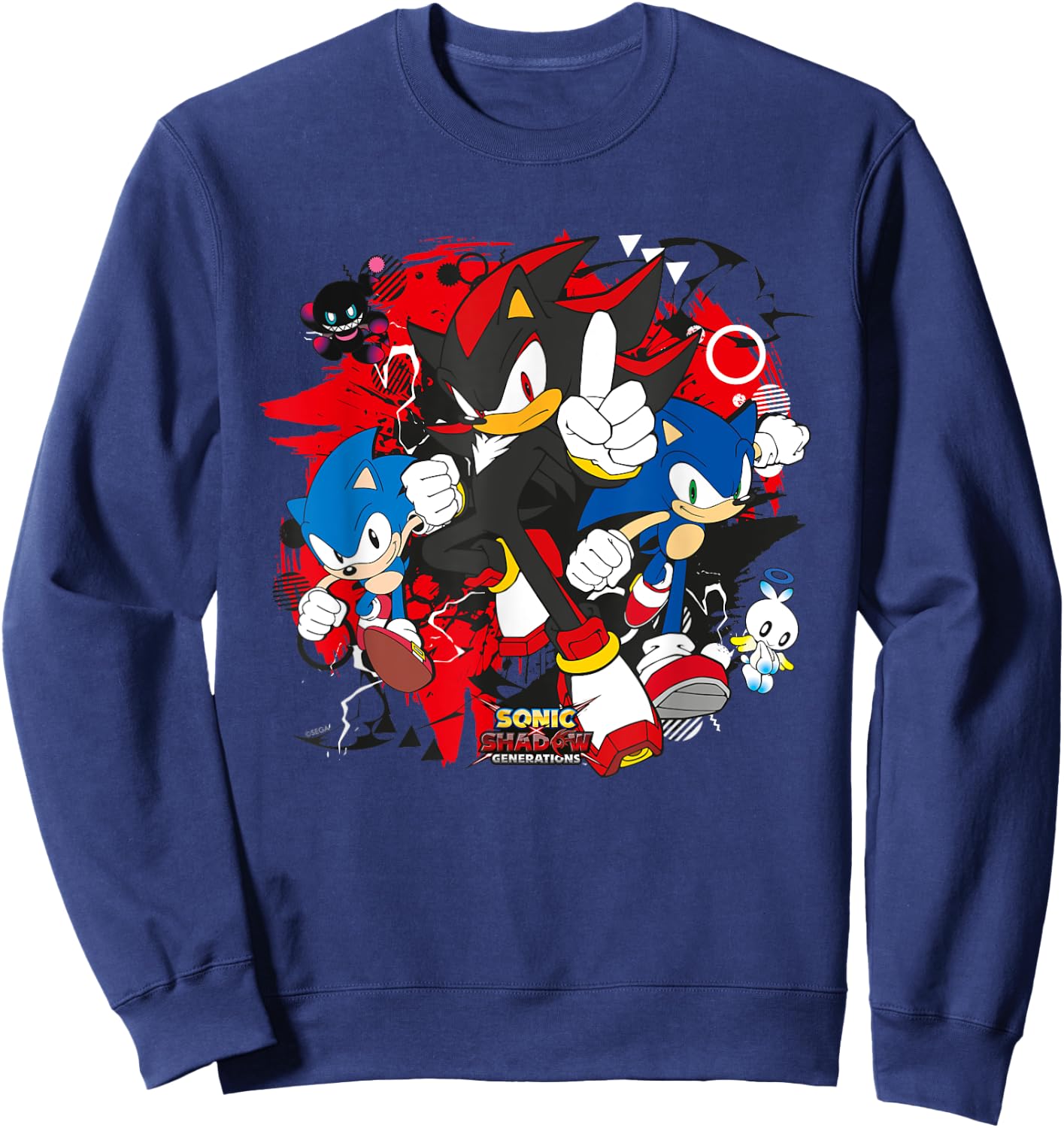 Sonic the Hedgehog, Sonic X Shadow Generations - Game On Sweatshirt - Sweatshirt | Navy