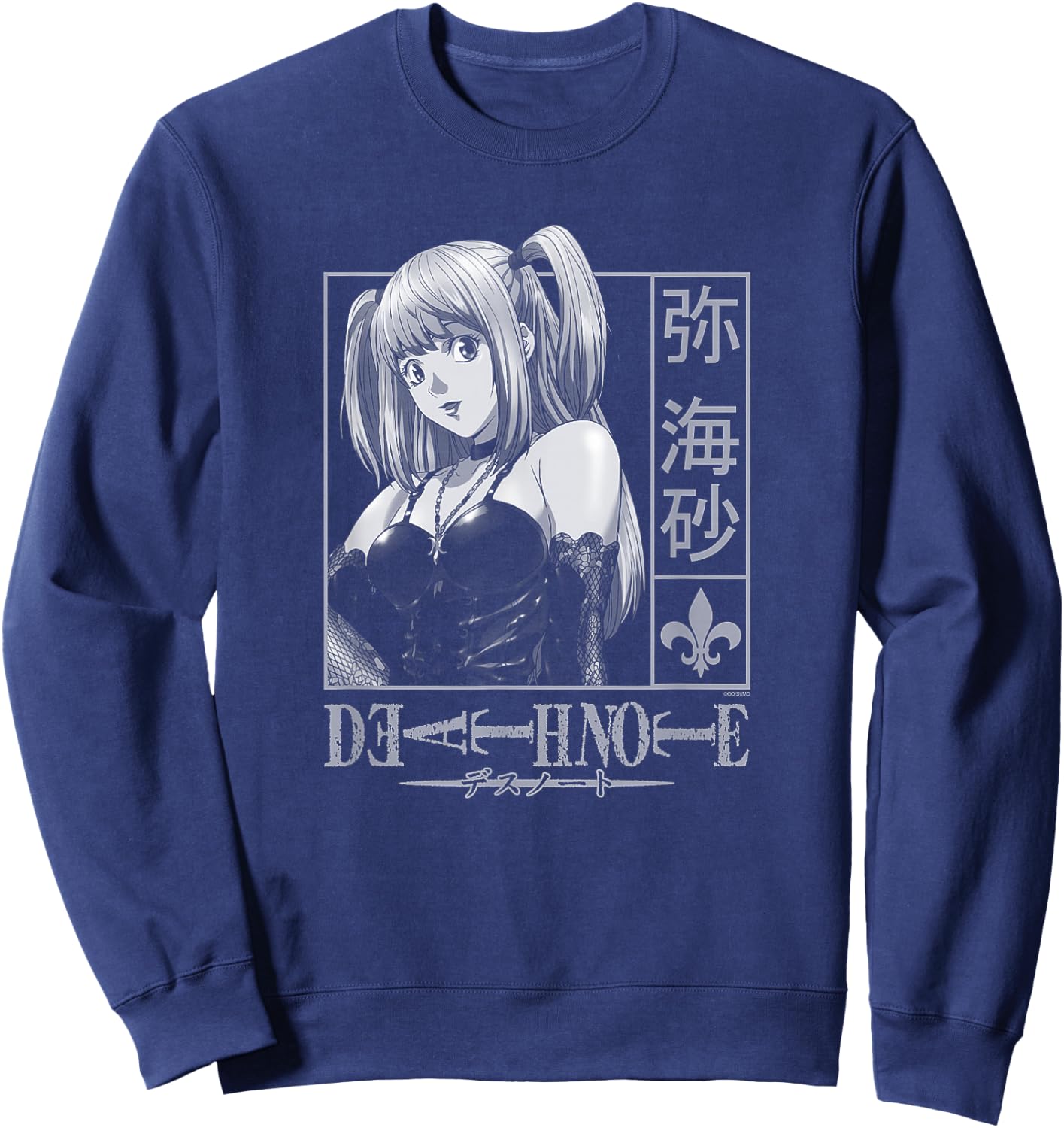 Death Note Misa Kanji Frame Anime Sweatshirt - Sweatshirt | Navy