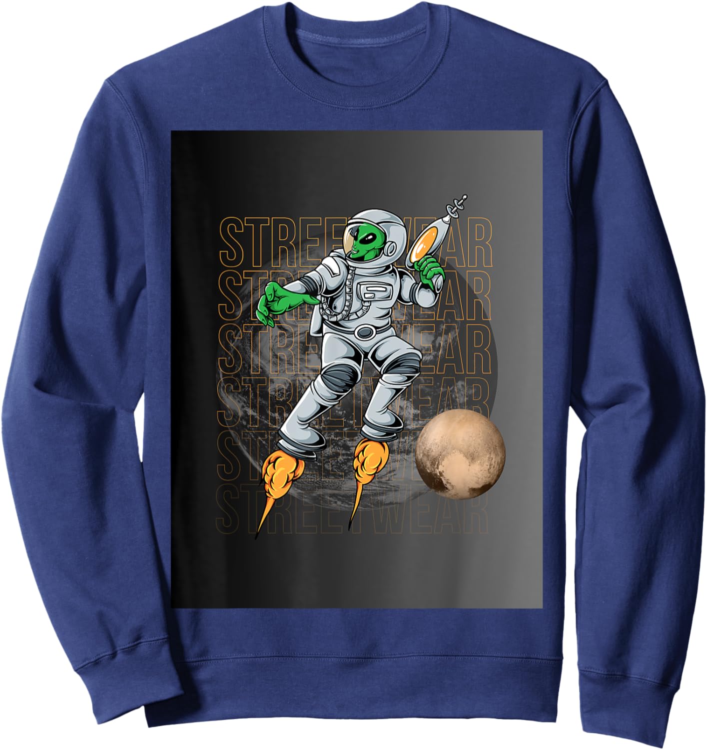 Space King Sweatshirt - Sweatshirt | Navy