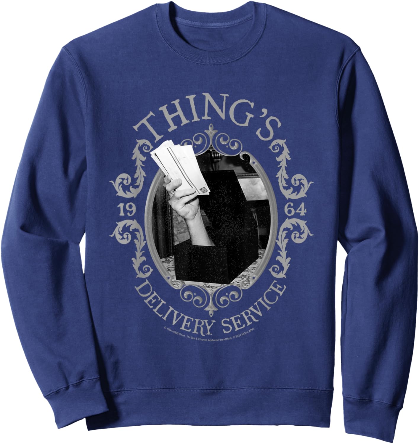 The Addams Family Thing's Delivery Service 1964 Nouveaux Sweatshirt - Sweatshirt | Navy
