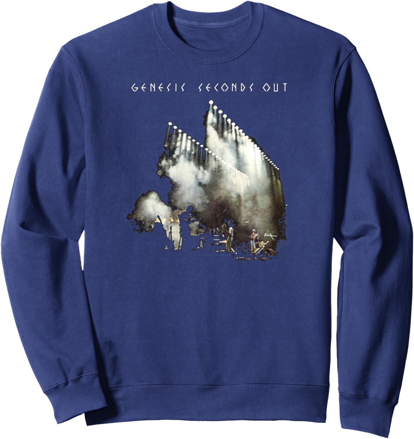 Genesis Rock Music Band Seconds Out Sweatshirt - Sweatshirt | Navy
