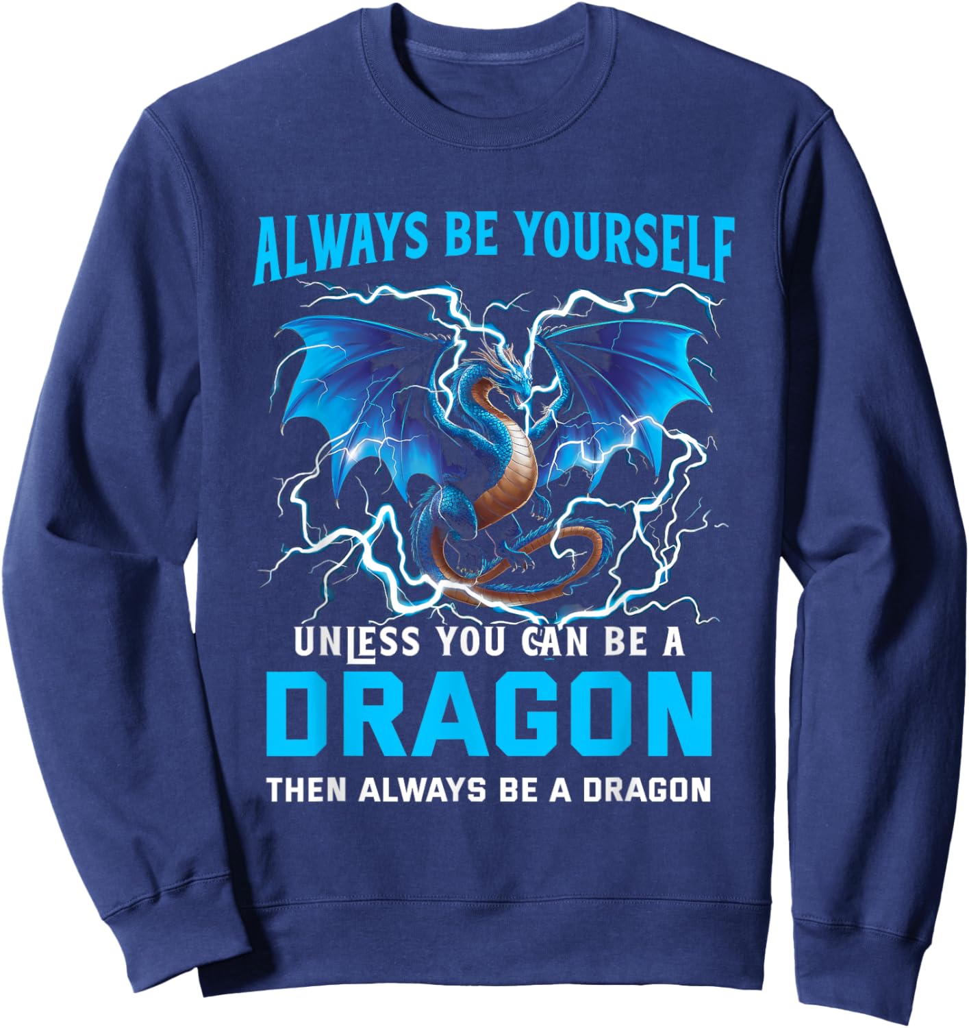 Dragon Chinese Mythical Creature Japanese Sweatshirt - Sweatshirt | Navy