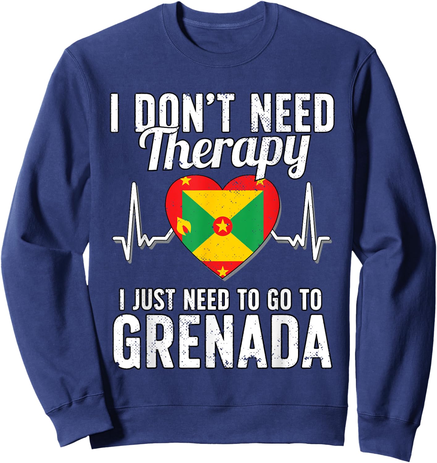 Grenada Flag I Grenada Flag I Vacation Grenada Sweatshirt - Sweatshirt | Navy