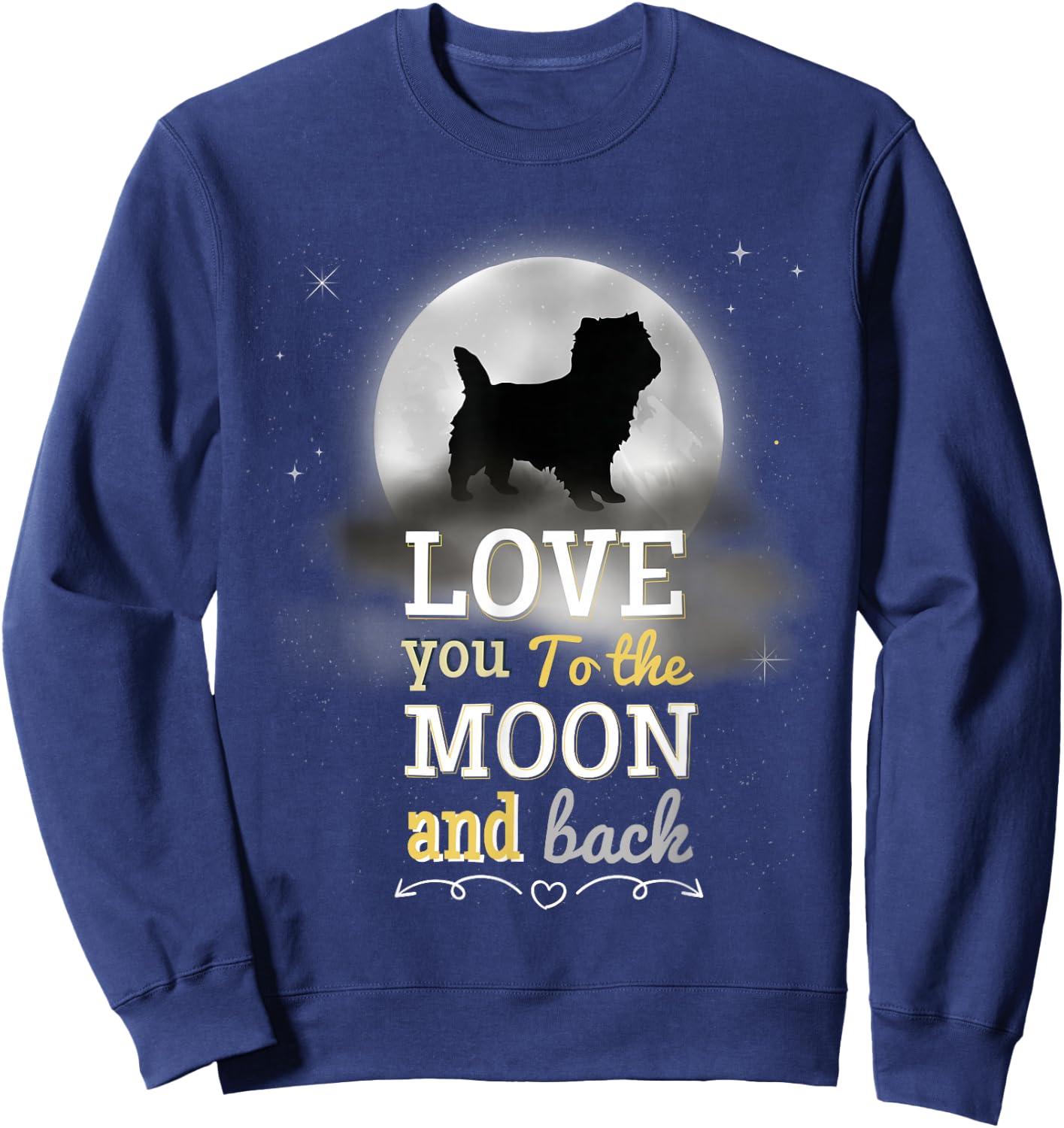 Cairn Terrier Dog Breed Sweatshirt - Sweatshirt | Navy