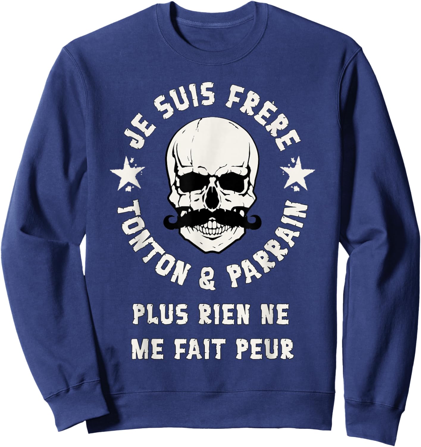 Brother Tonton and Godfather Gift Christening Future Godfather Sweatshirt - Sweatshirt | Navy