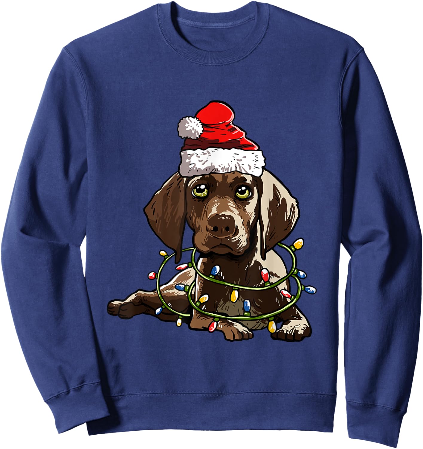 German Shorthair Christmas Gift X-Mas Costume Dogs Sweatshirt - Sweatshirt | Navy