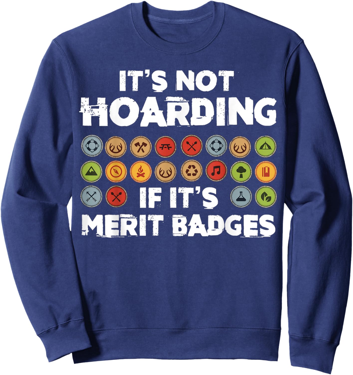 Scout Leader - Merit Bagdes - Adult Leader Of A Scout Unit Sweatshirt - Sweatshirt | Navy