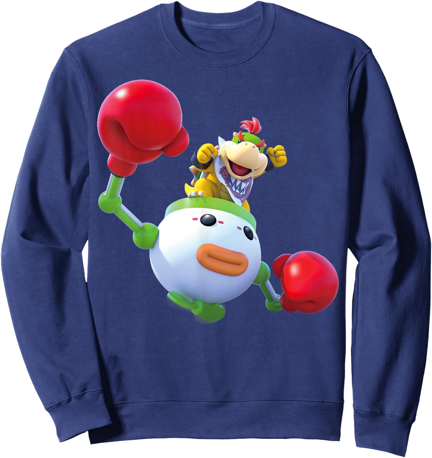 Super Mario World Baby Bowser Clown Copter Nintendo Icon Sweatshirt - Sweatshirt | Navy