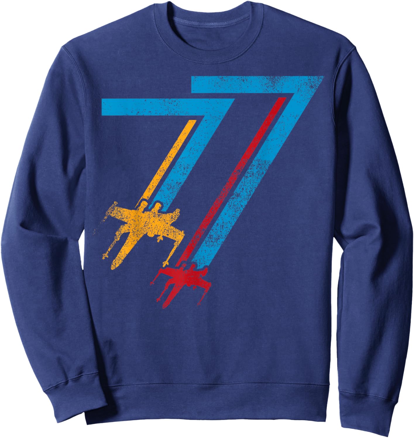 Affiche de Star Wars Double X-Wing '77 Sweatshirt - Sweatshirt | Navy