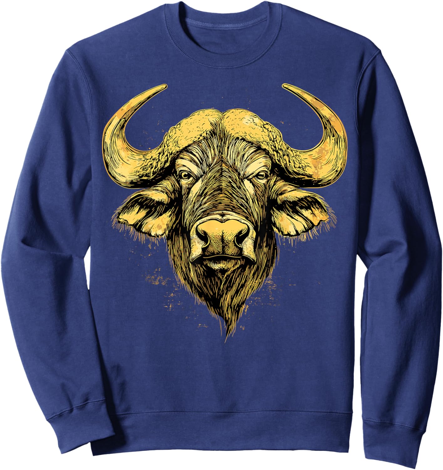 Buffalo Cape Water Buffalos Safari South African Buffalo Sweatshirt - Sweatshirt | Navy