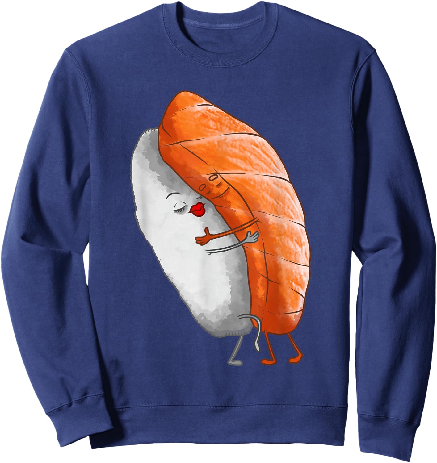 Funny Sushi Design For Kids Men Women Foodie Hug Sushi Lover Sweatshirt - Sweatshirt | Navy