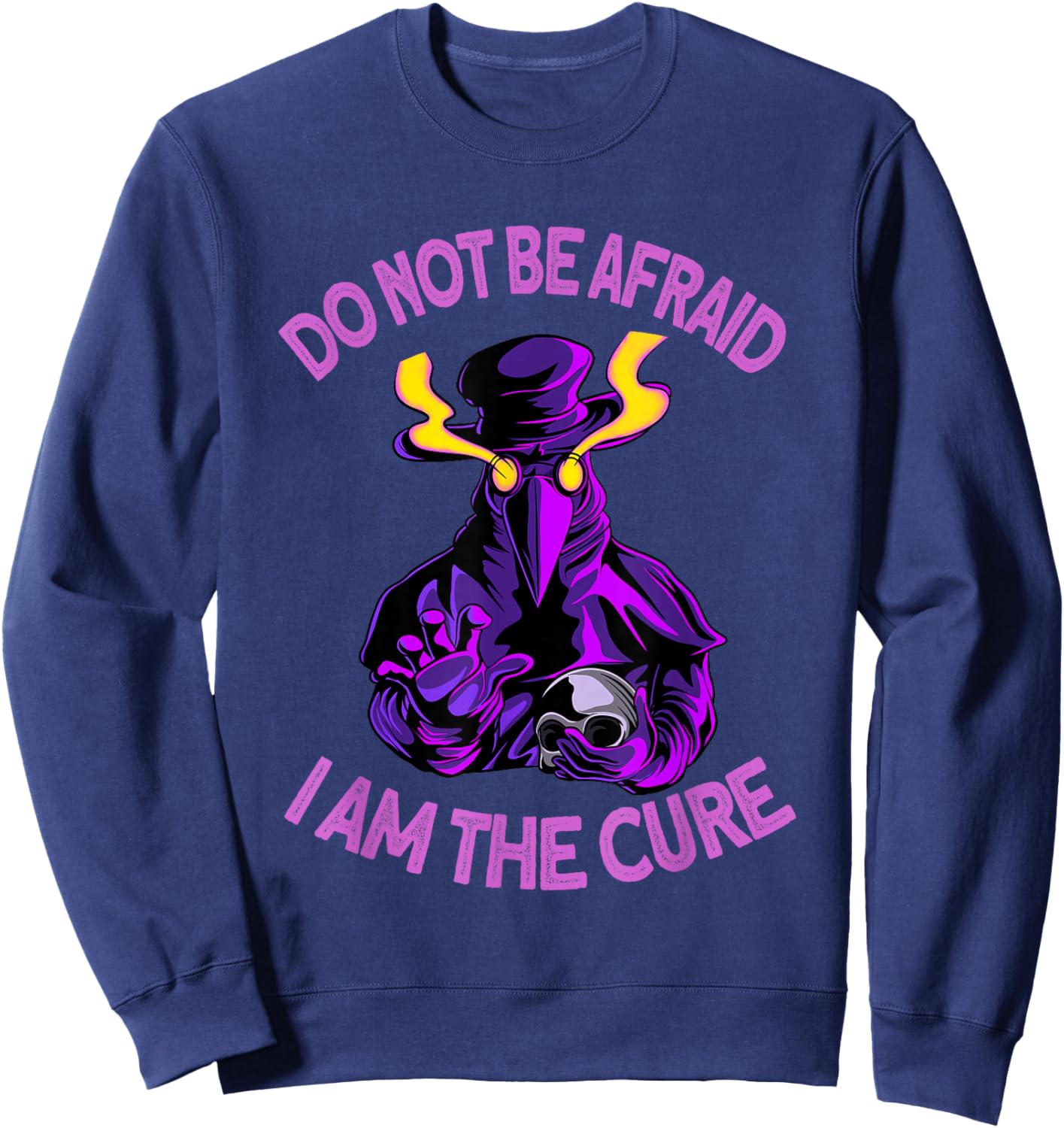 i am the cure - Middle Age Medicines Sweatshirt - Sweatshirt | Navy