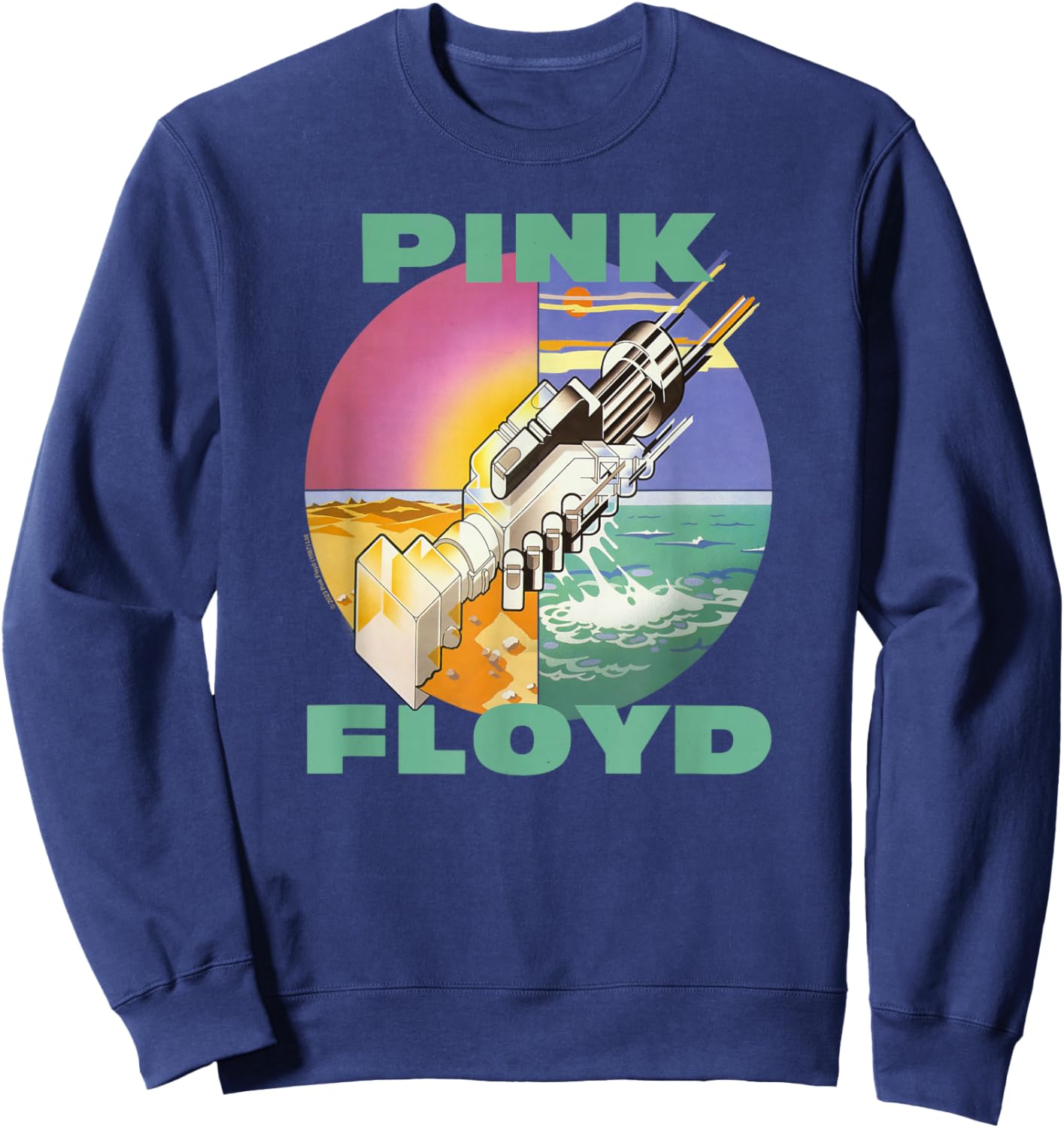 Pink Floyd Wish You Were Here Rock Music Band Sweatshirt - Sweatshirt | Navy