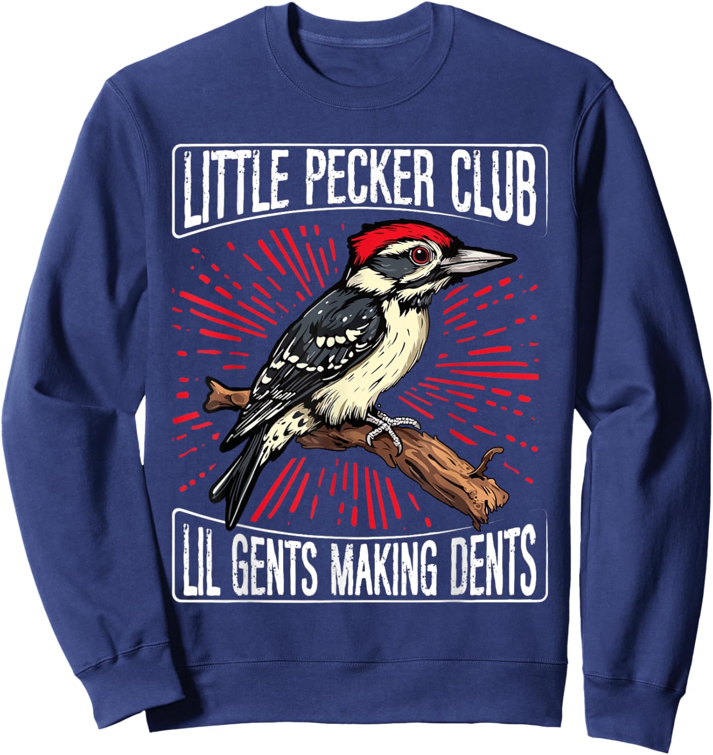 Little Pecker Club Lil Gents Making Dents Sweatshirt - Sweatshirt | Navy