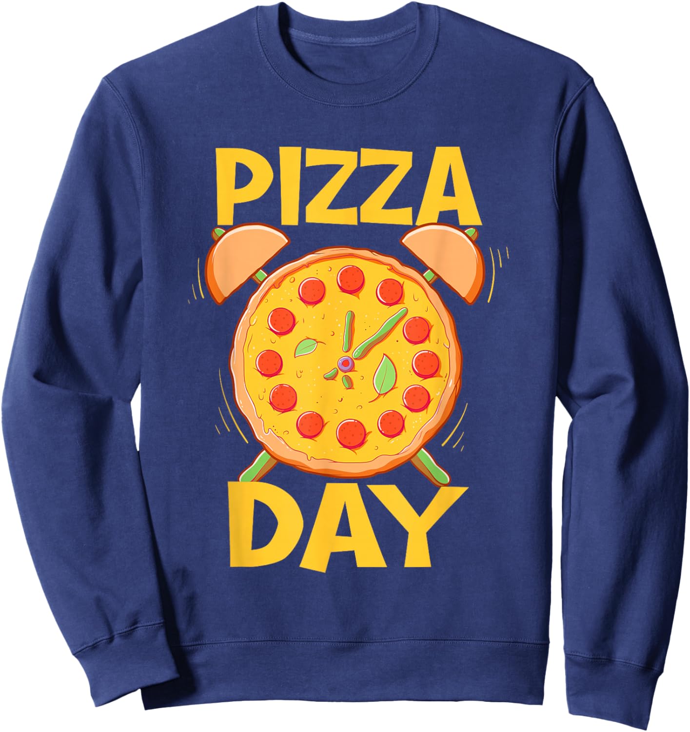 Pizza Day - Pizza Baker Food Lover Sweatshirt - Sweatshirt | Navy