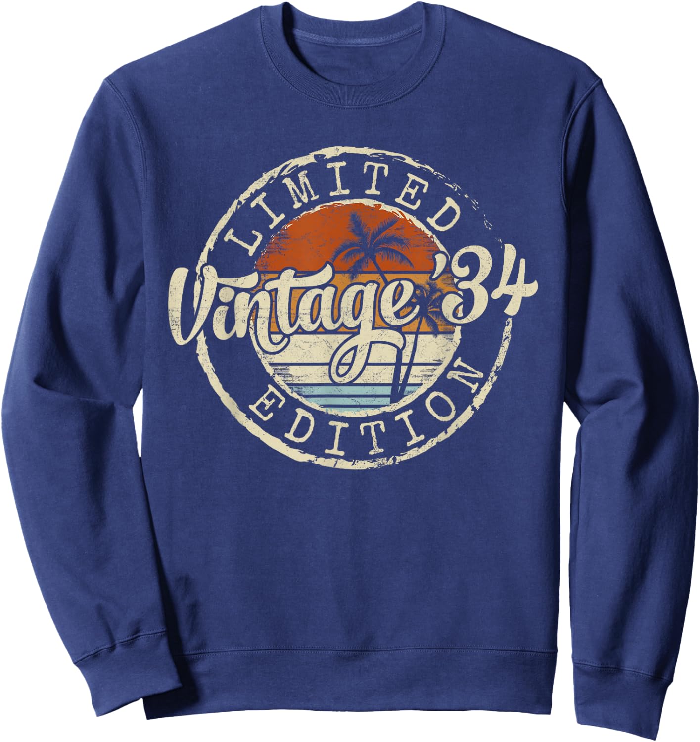 Vintage 1934 92nd Birthday Gifts Women 92 Year Old Sweatshirt - Sweatshirt | Navy