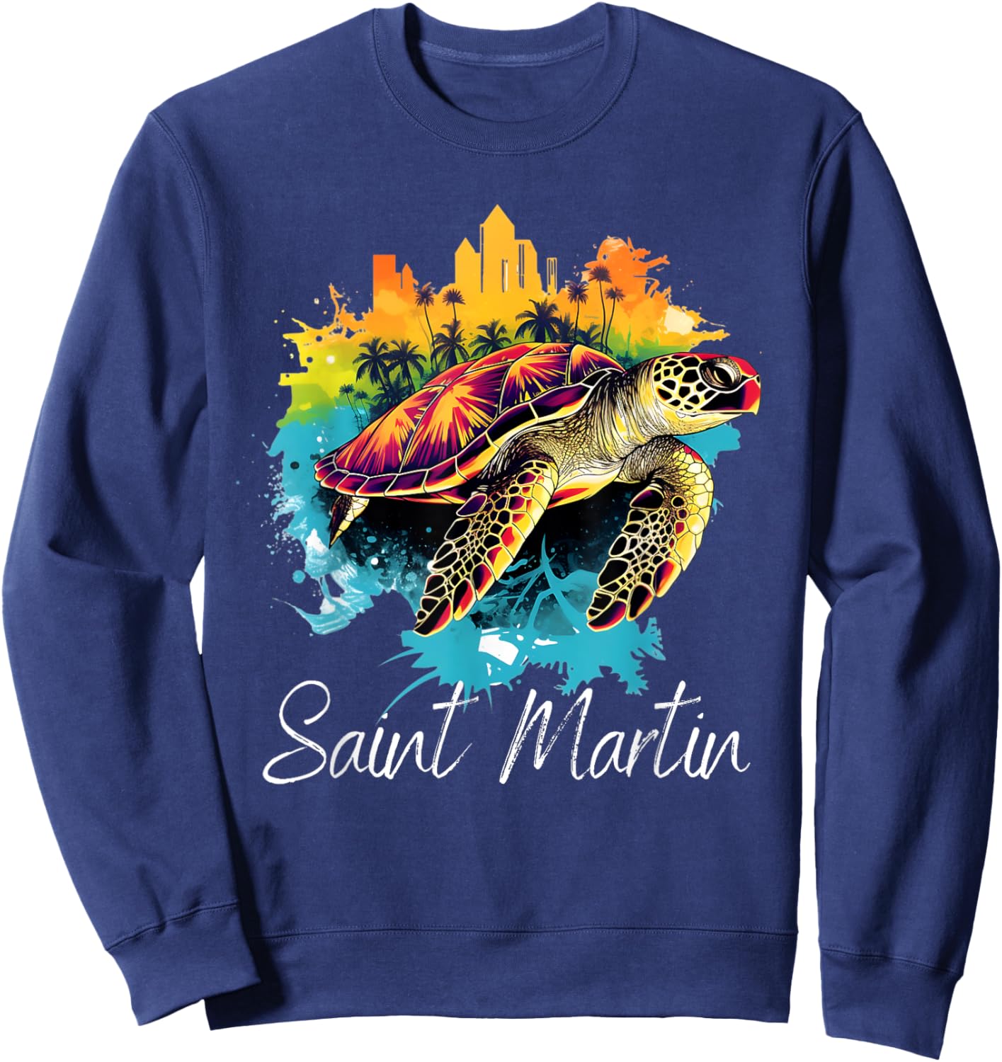 Saint Martin Island Sweatshirt - Sweatshirt | Navy