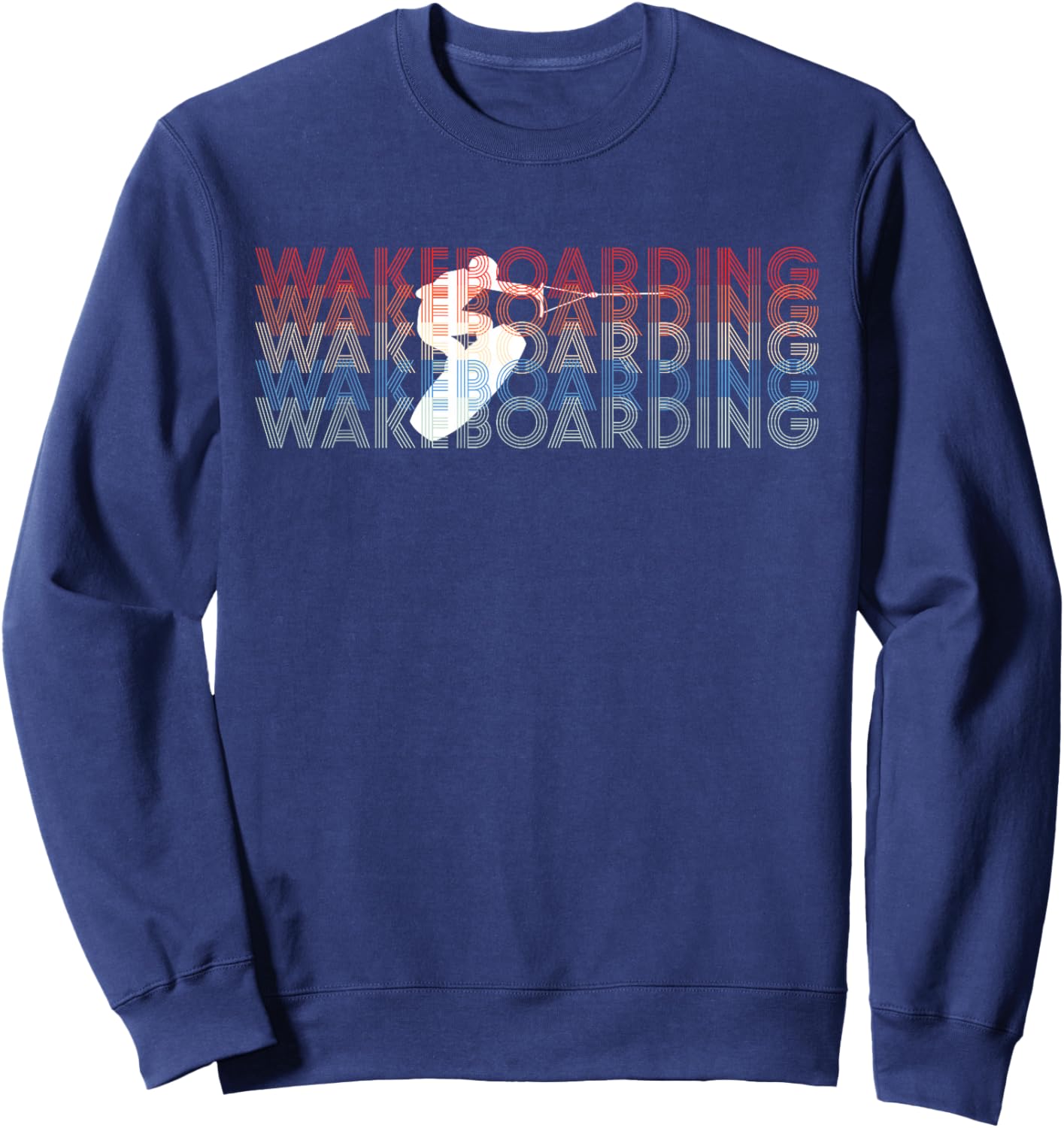 Wakeboard Wakeboarding Wakeboarder Wakesurf Board Surfing Sweatshirt - Sweatshirt | Navy