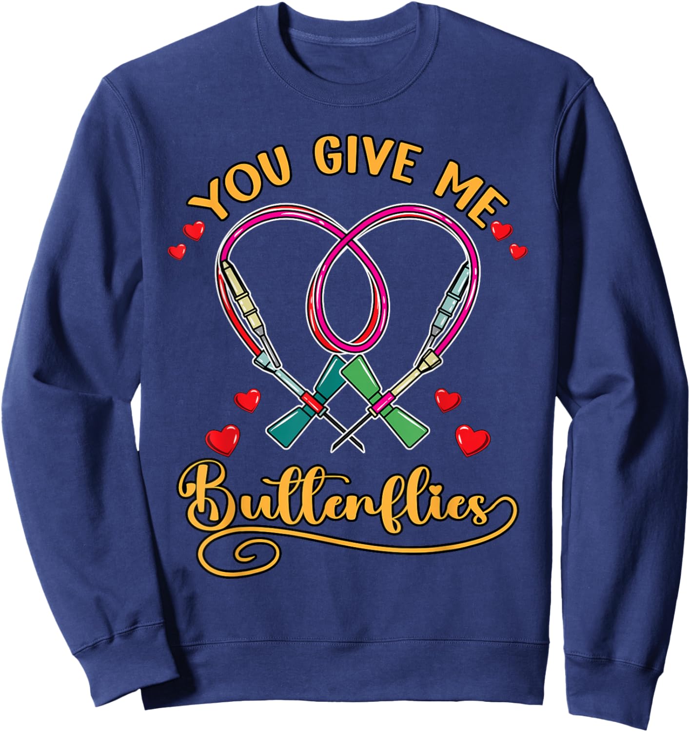 Phlebotomist Nurse Tech You Give Me Sweatshirt - Sweatshirt | Navy
