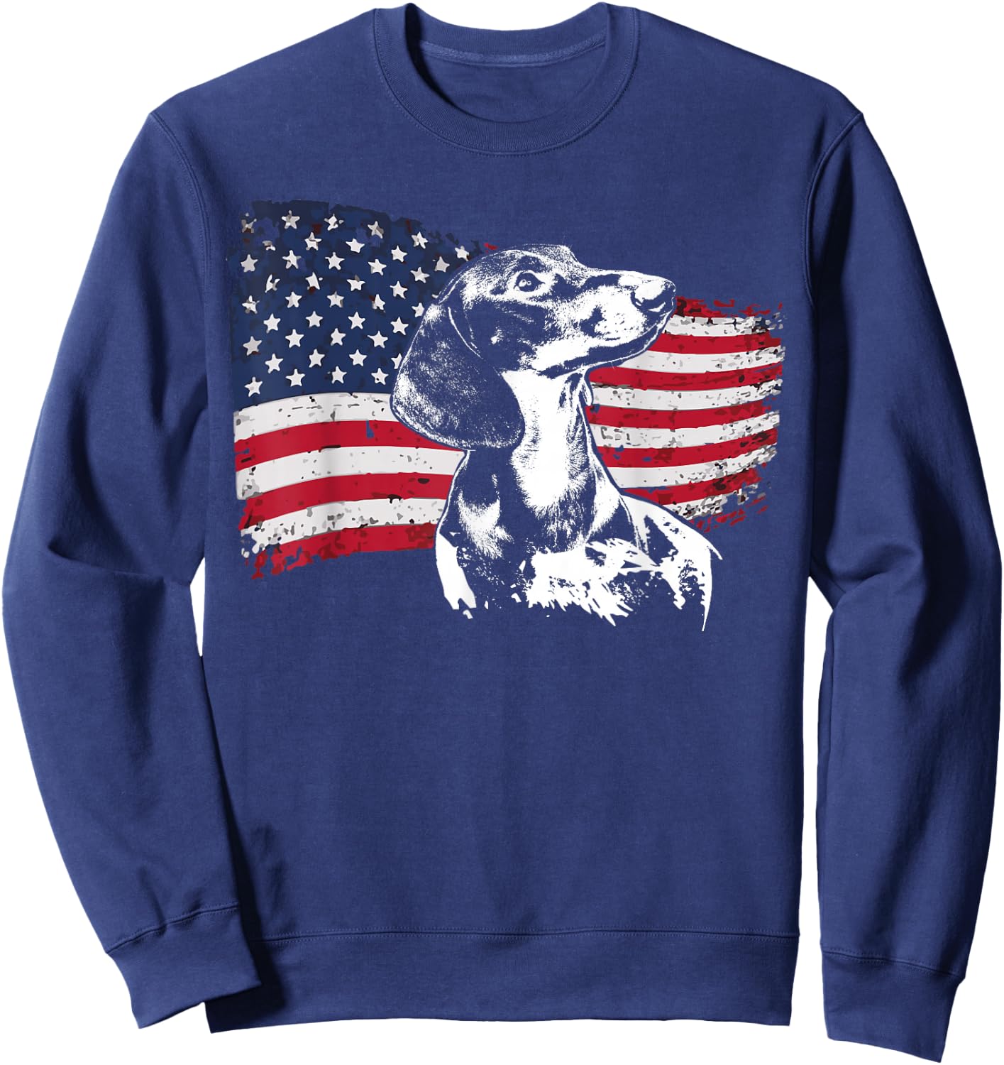 Dachshund Doxie Wiener Sausage Dog Sweatshirt - Sweatshirt | Navy