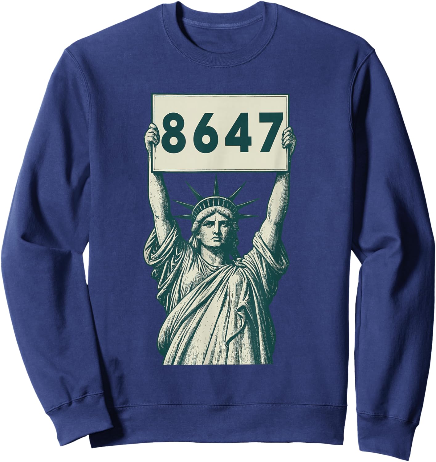 Statue of Liberty 8647 Sweatshirt - Sweatshirt | Navy