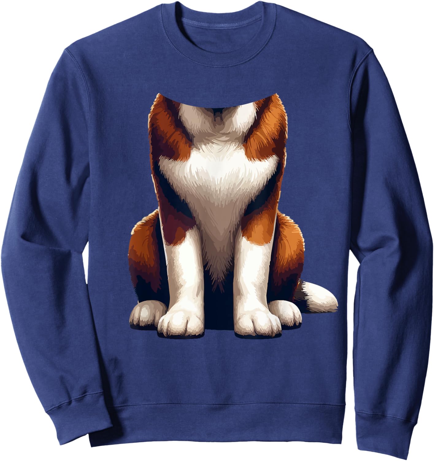 Halloween Animal Costume Cosplay St. Bernard Lover Sweatshirt - Sweatshirt | Navy