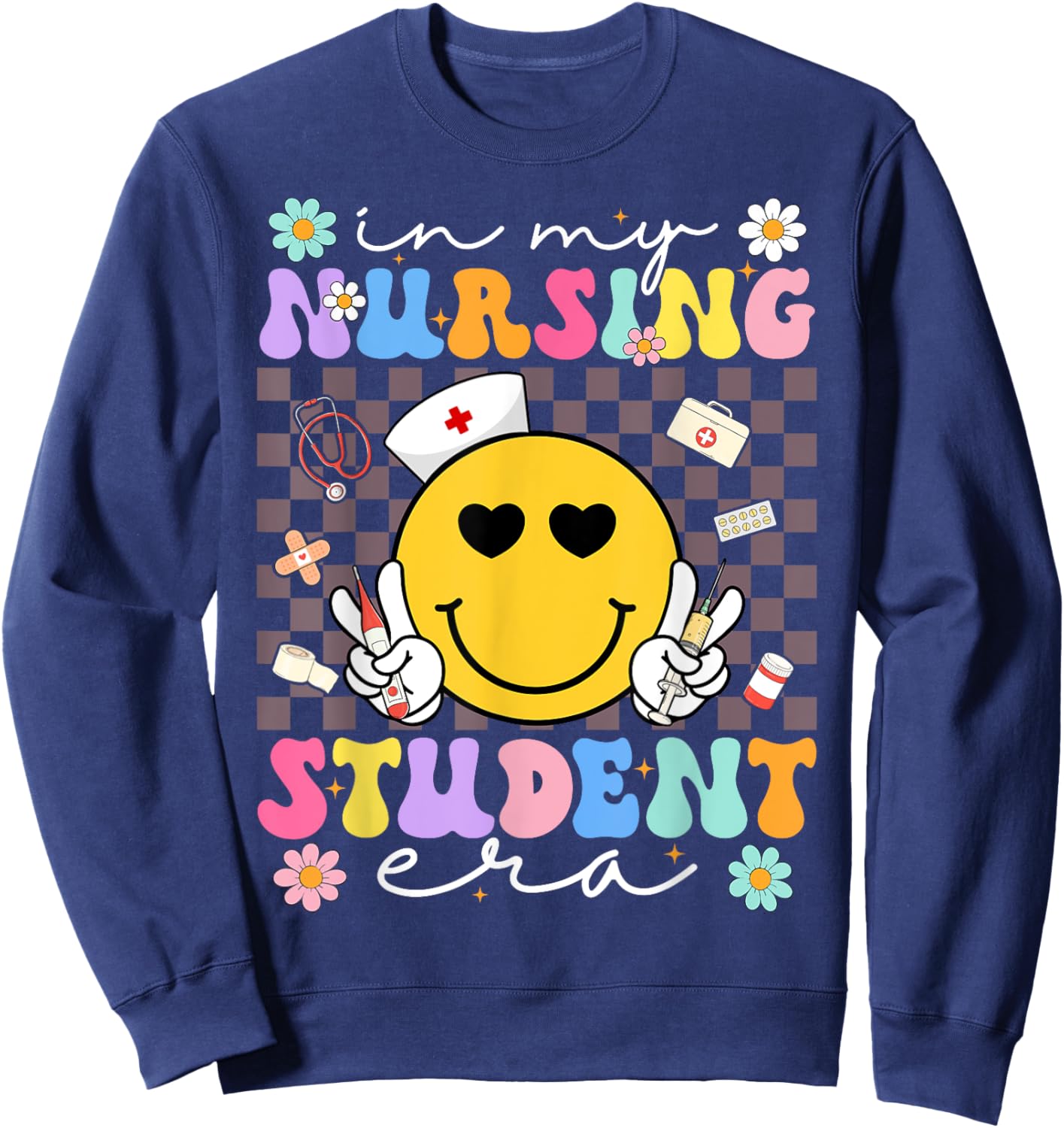 In My Nursing Student Era Future Nurse Nursing School Sweatshirt - Sweatshirt | Navy