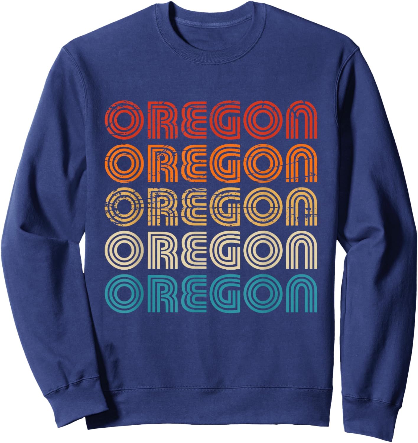 Oregon State Retro Vintage Women Youth Sweatshirt - Sweatshirt | Navy