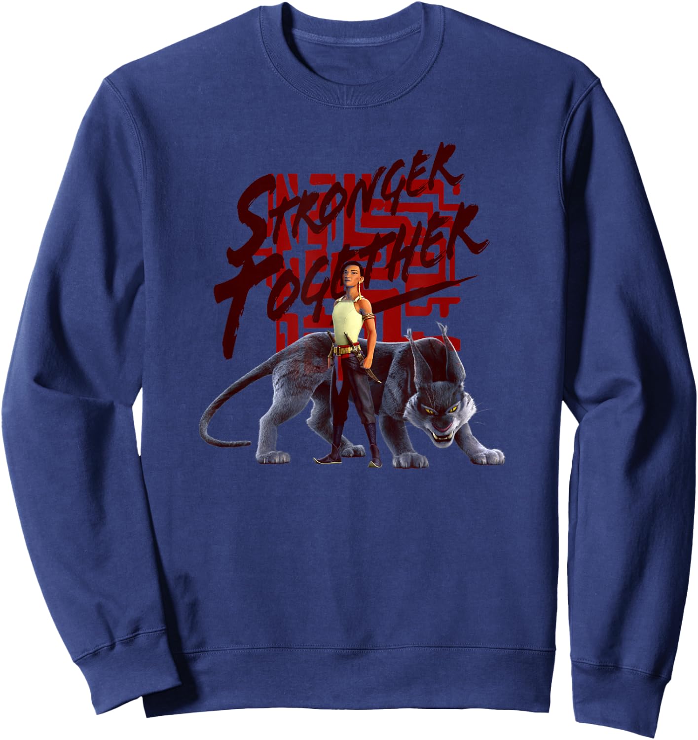 Disney Raya And The Last Dragon Namaari Power Duo Sweatshirt - Sweatshirt | Navy