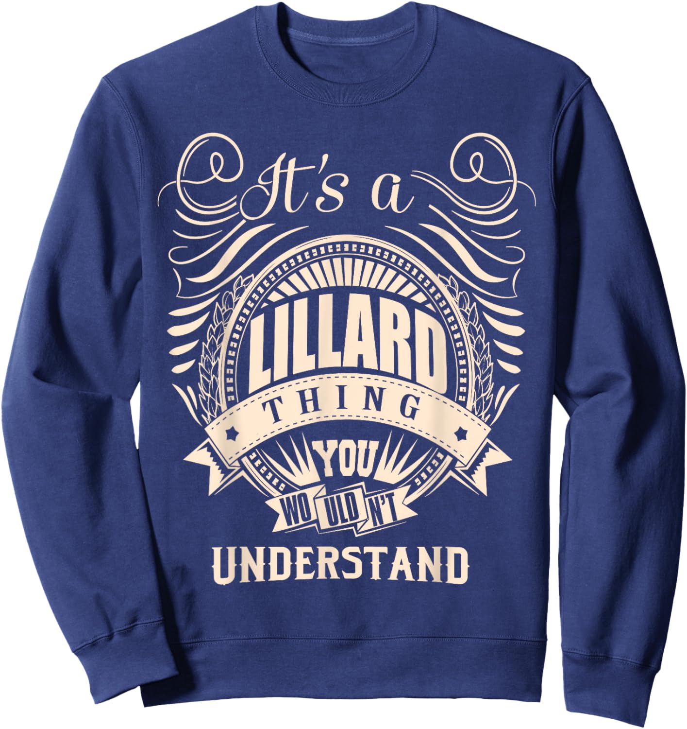 LILLARD FAMILY IDEA GIFTS -Kids Black Halloween Humor Modern Short Sleeve , Small Sweatshirt - Sweatshirt | Navy